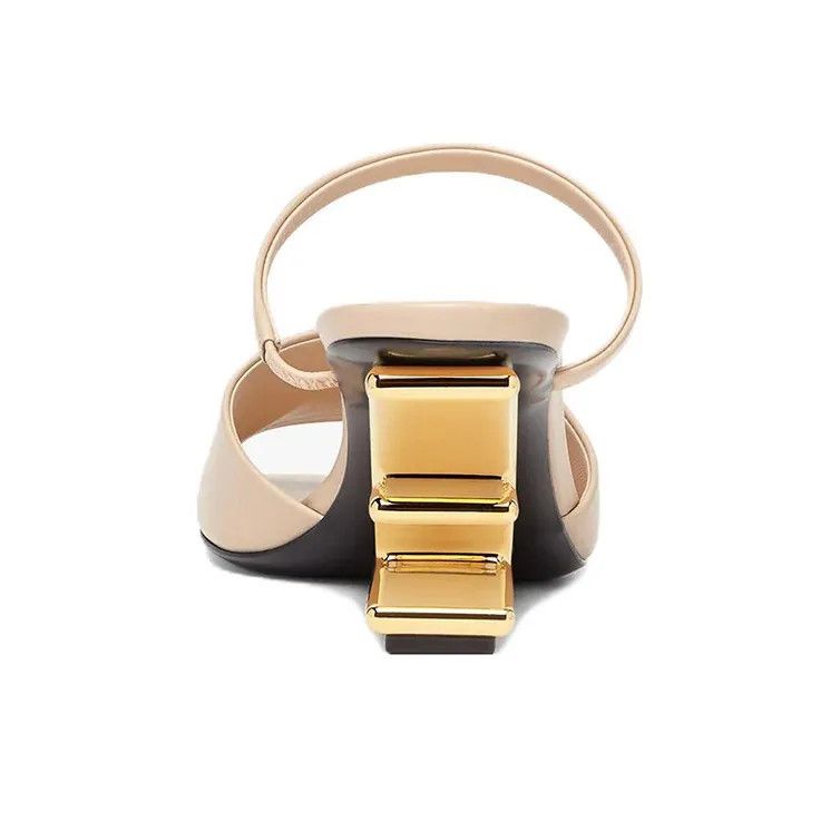 Fendi o1w1db10325 8R8331 Sandals in Beige Size US 9 / IT 39 - 5 Thumbnail
