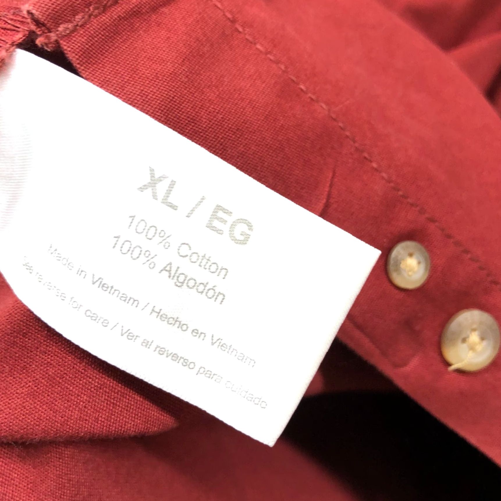 Eddie Bauer Eddie Bauer Twill Shirt Mens XL Brown Cotton Long Sleeve Button-Up Outdoor Workwear Size US XL / EU 56 / 4 - 6 Thumbnail