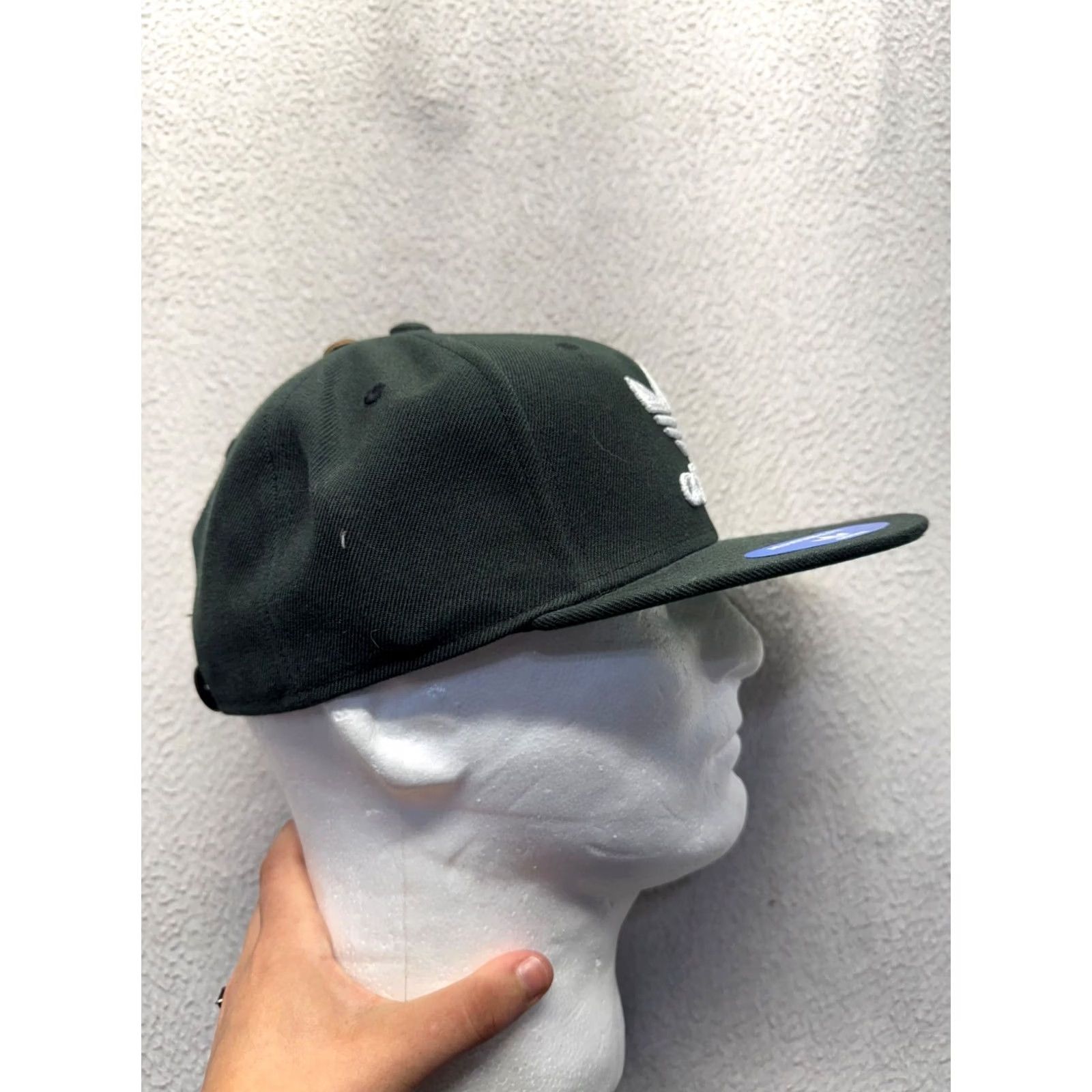 Adidas Adidas Trefoil Adjustable Snapback Hat Black & White OSFM Men Snapback Hat Mens OSFM Black White Embroidered Trefoil Hat Size ONE SIZE - 3 Thumbnail