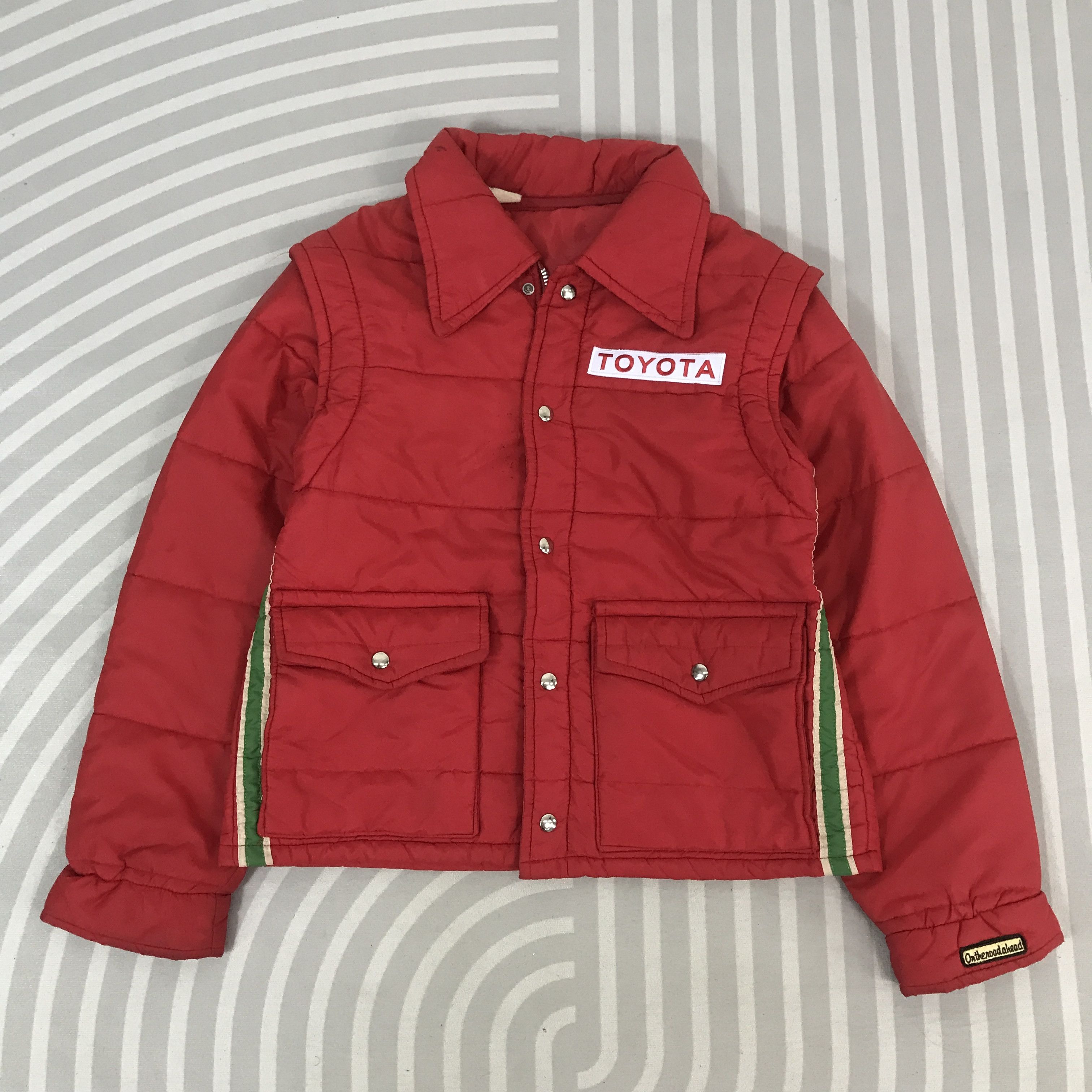 Japanese Brand Vintage Toyota Racing quilted style custom Jacket Size US L / EU 52-54 / 3 - 1 Thumbnail