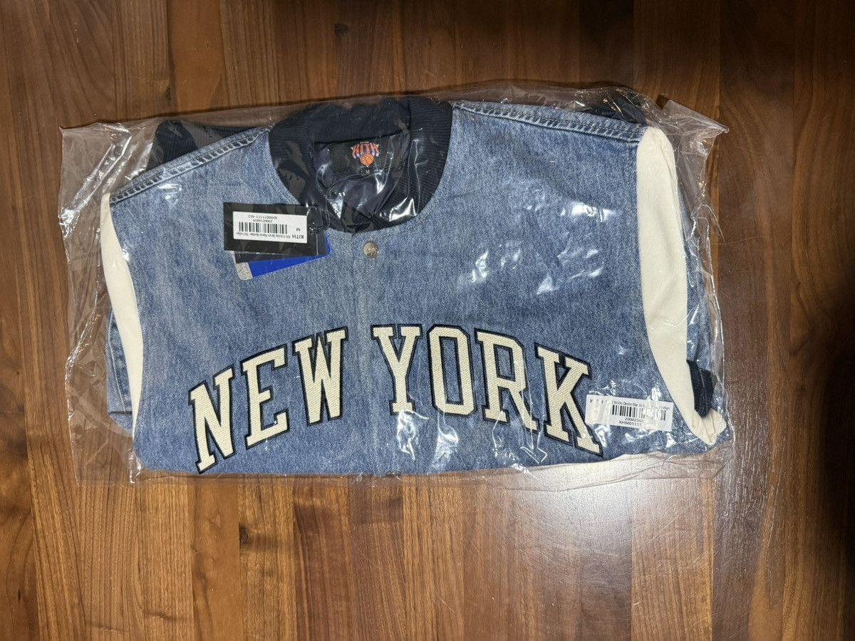 Kith Kith for New York Knicks Denim Marvin Bomber Medium Indigo Size US M / EU 48-50 / 2 - 7 Thumbnail