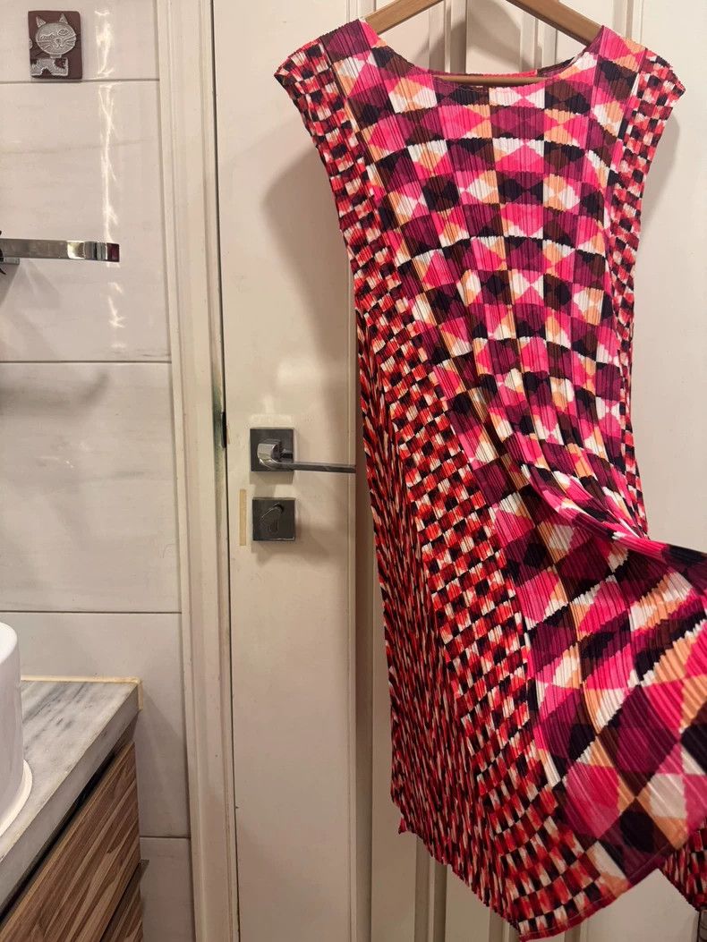 Issey Miyake Issey Miyake size:3 Mosaic dress Size S / US 4 / IT 40 - 5 Thumbnail