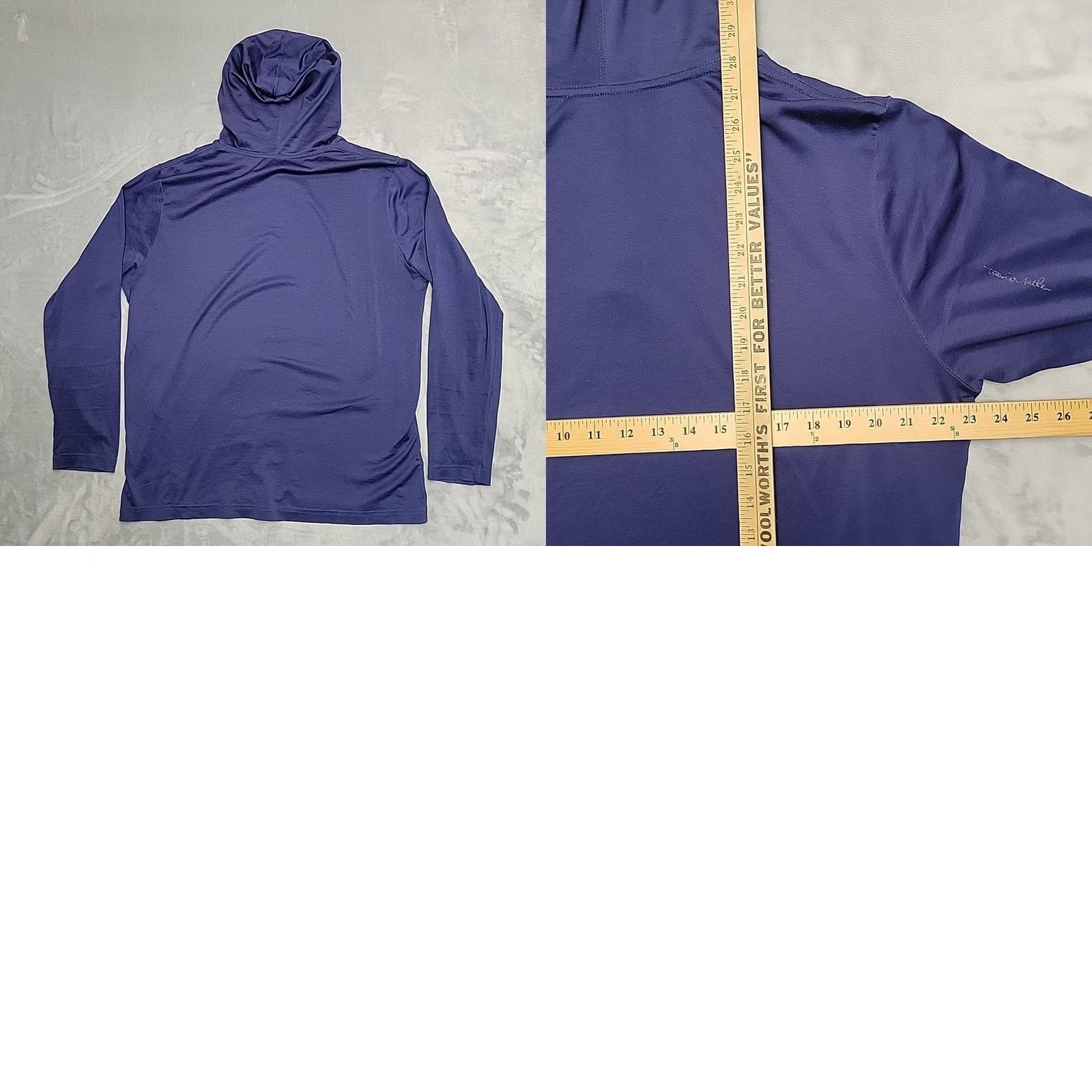 Mountain Hardwear Travis Mathew Hoodie Shirt Mens M Blue Lightweight Performance Stretch Pullover Size US M / EU 48-50 / 2 - 8 Thumbnail