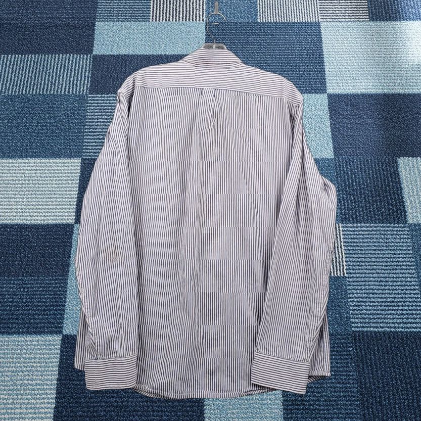 Gap Gap Shirt Mens L Large Button-Up Blue Striped Pocket Long Sleeve Business Casual Size US L / EU 52-54 / 3 - 1 Thumbnail