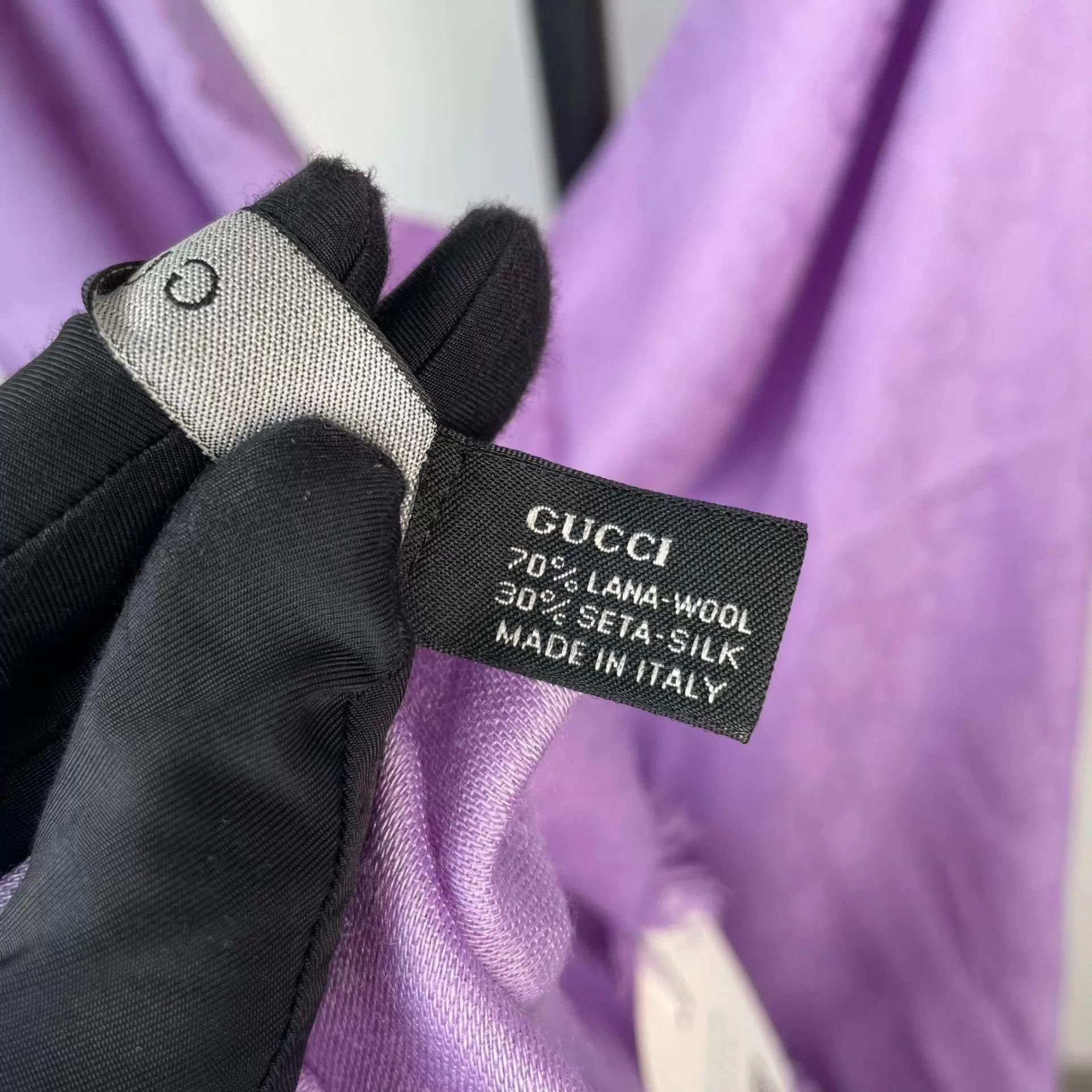 Gucci GUCCI purple stole 260209TXYHQ04 Size ONE SIZE - 4 Thumbnail