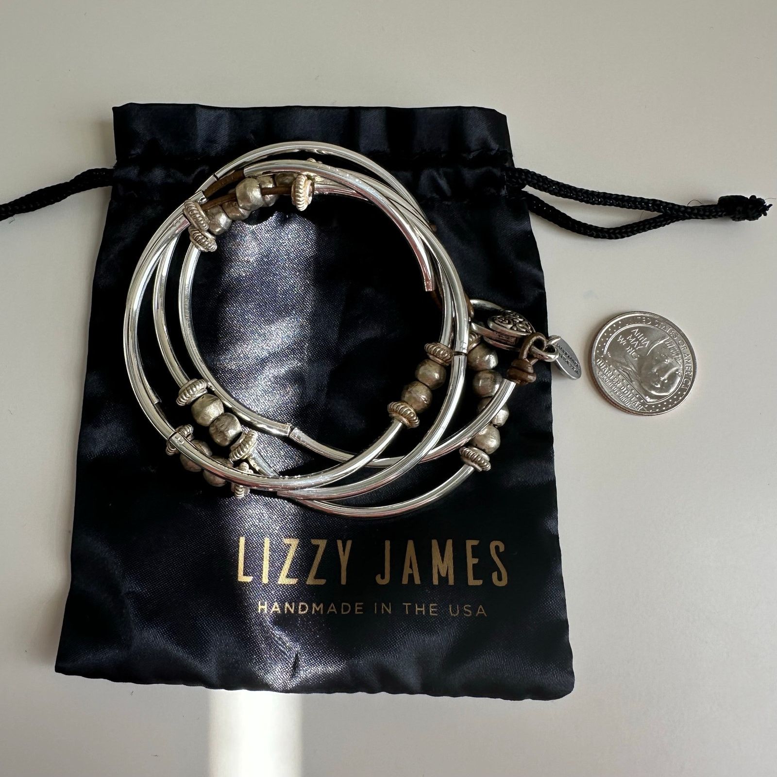 Other Silver Convertible Wrap Bracelet Necklace Lizzy James Size ONE SIZE - 2 Thumbnail