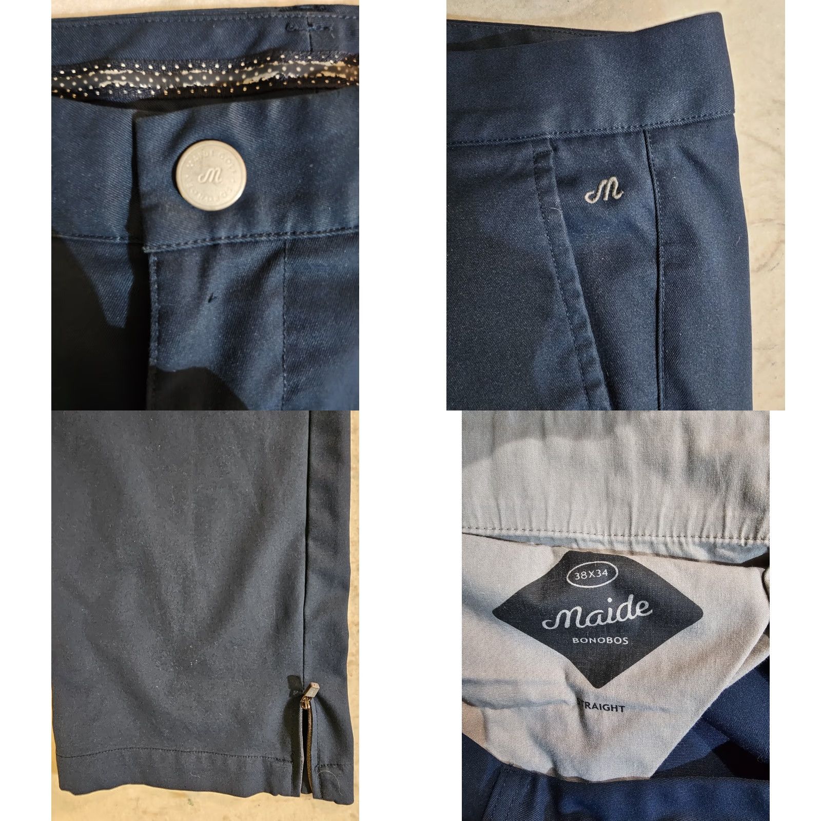 Bonobos Bonobos Maide Classic Lightweight Performance Golf Pants Mens Sz 38x34 Straight Blue Size US 38 / EU 54 - 8 Thumbnail