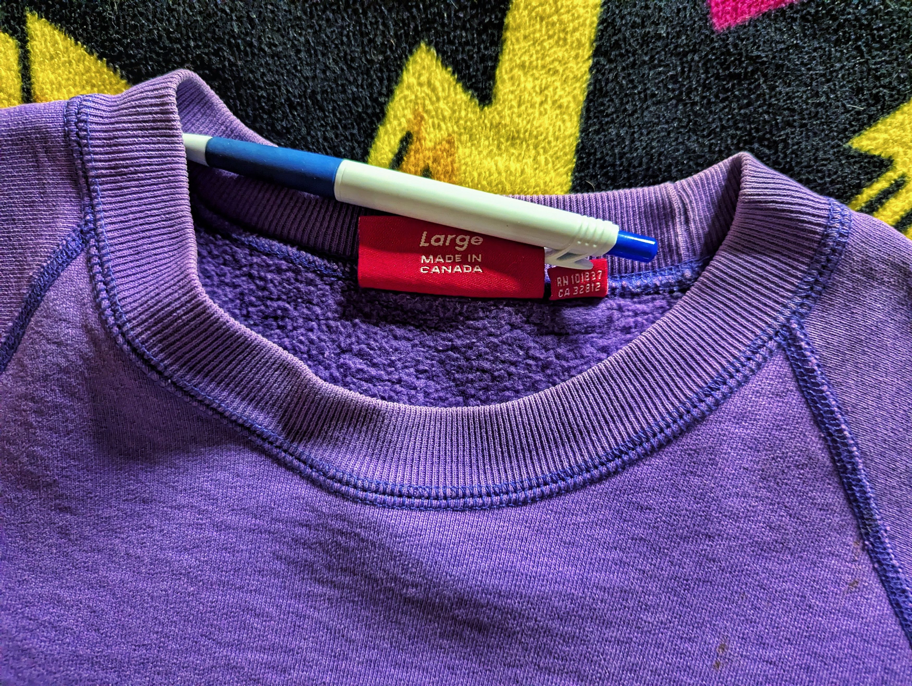 Supreme 2006 Supreme Purple / Teal Crewneck Size US L / EU 52-54 / 3 - 6 Thumbnail
