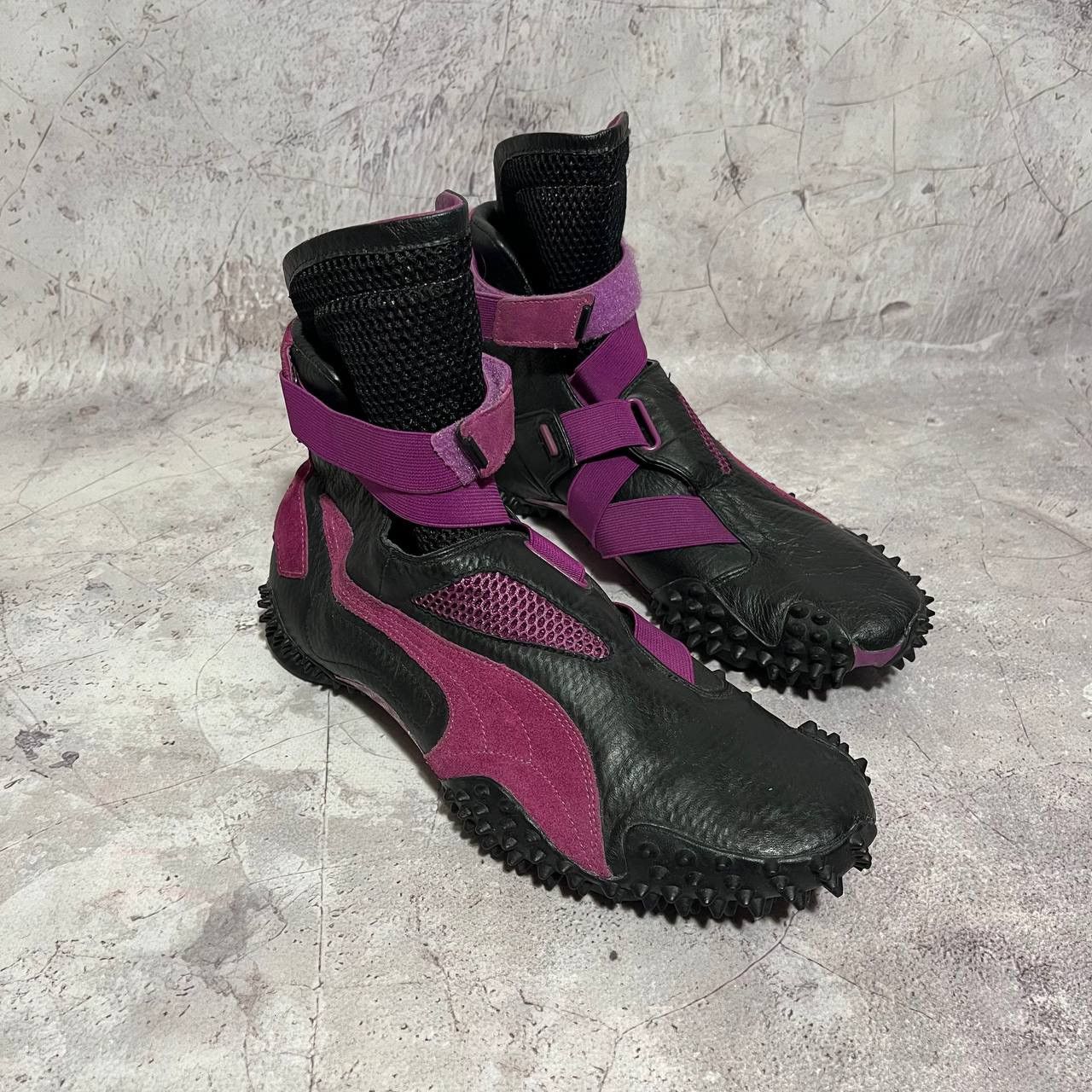 Puma Puma Mostro Mid Sneakers Shoes Black Purple 2004 Size US 8.5 / EU 41-42 - 4 Thumbnail