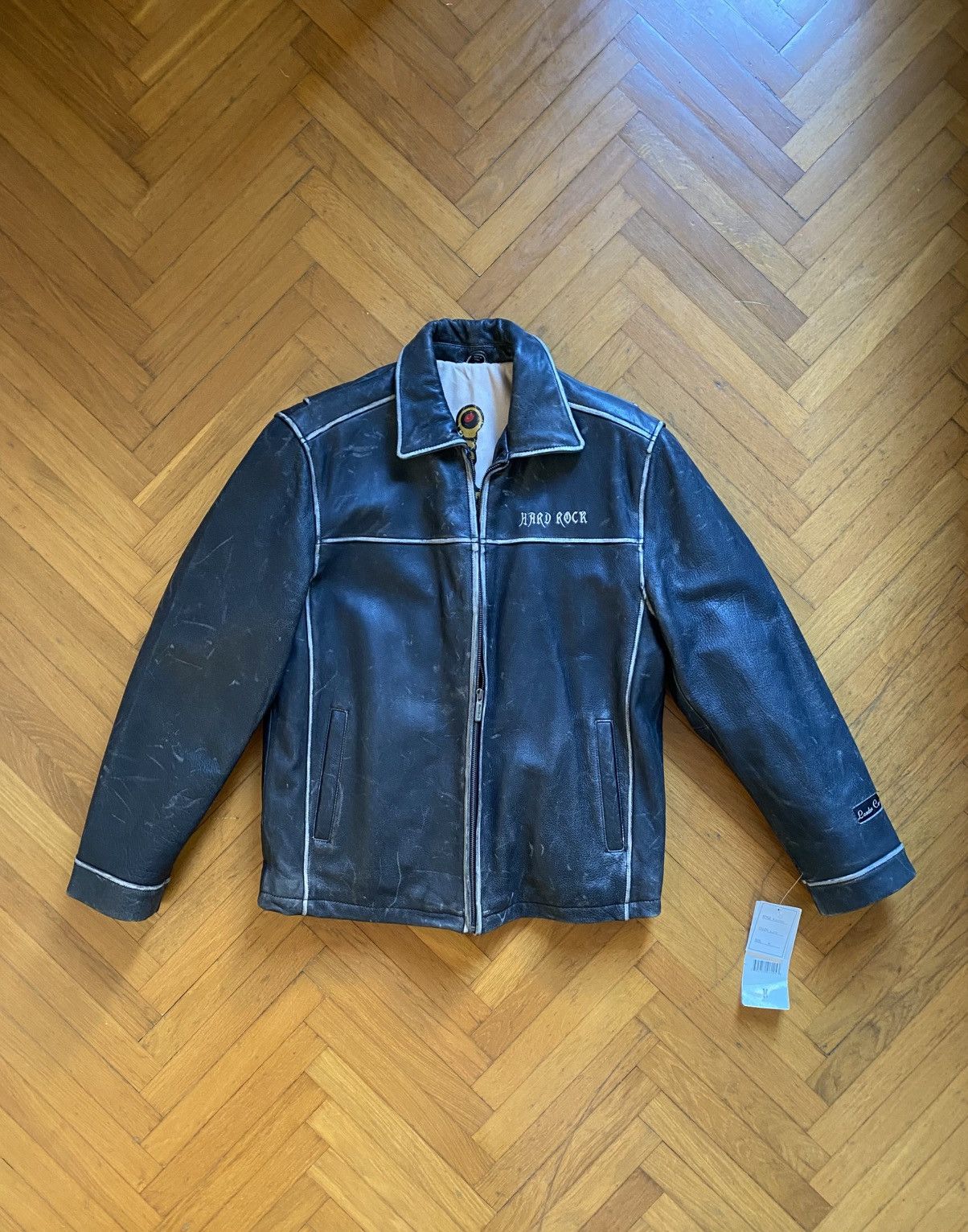 Hard Rock Cafe Ultra rare Vintage Leather jacket 90' Size US M / EU 48-50 / 2 - 1 Thumbnail