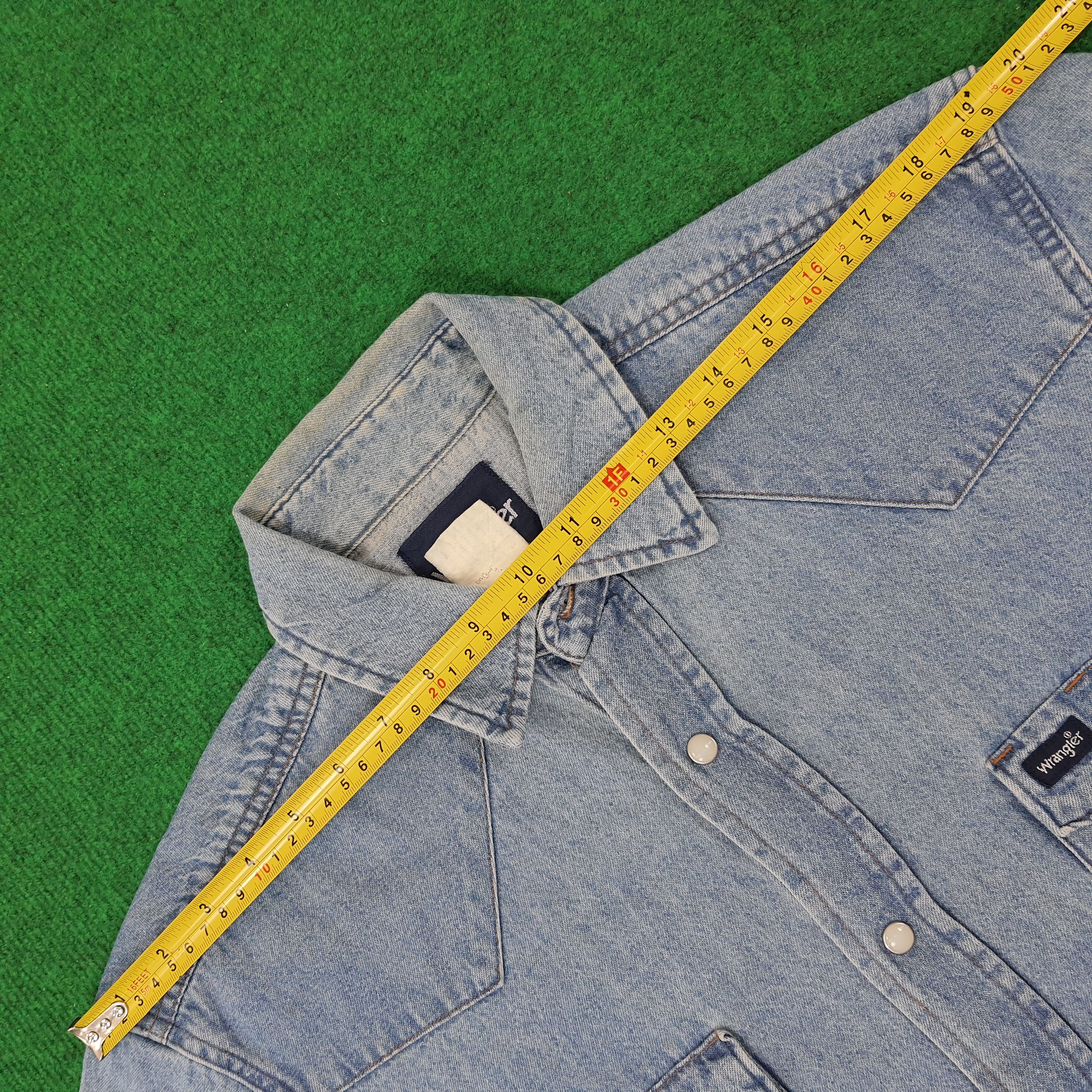 Vintage × Wrangler Vintage Wrangler Denim Button Up Shirt C219N8 Size US M / EU 48-50 / 2 - 8 Thumbnail