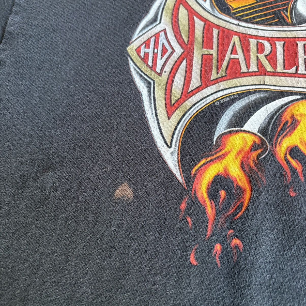Harley Davidson Vintage 2000s Harley Davidson Stafford Texas T Shirt Size US L / EU 52-54 / 3 - 3 Thumbnail