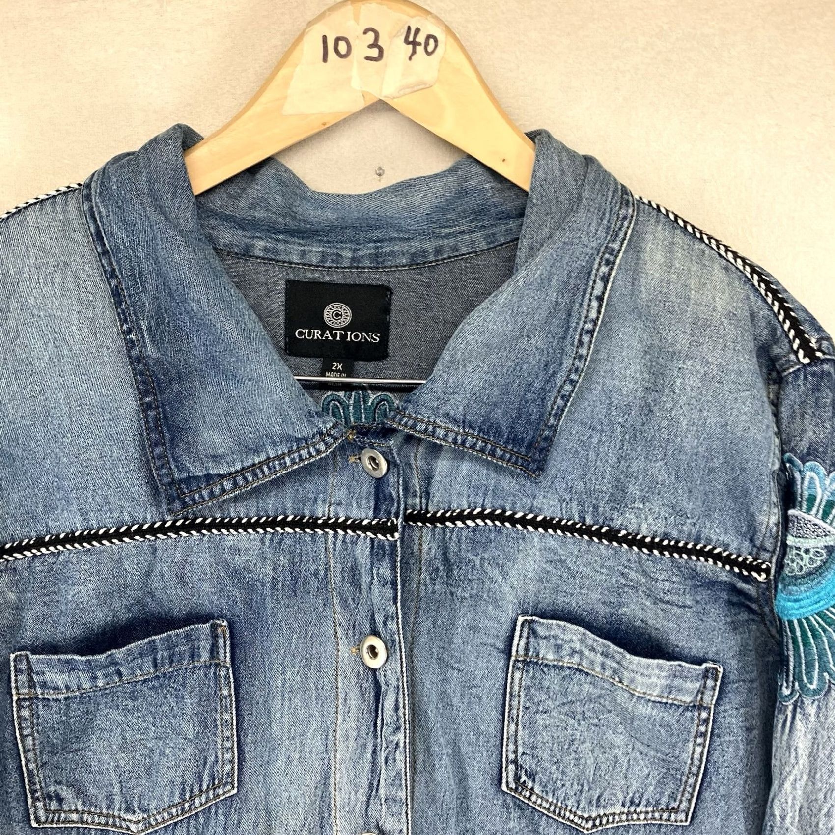 Denime VINTAGE No (adjust if vintage) - Sorry, cannot determine vintage status from provided data. Size XXL / US 16-18 / IT 52-54 - 7 Thumbnail