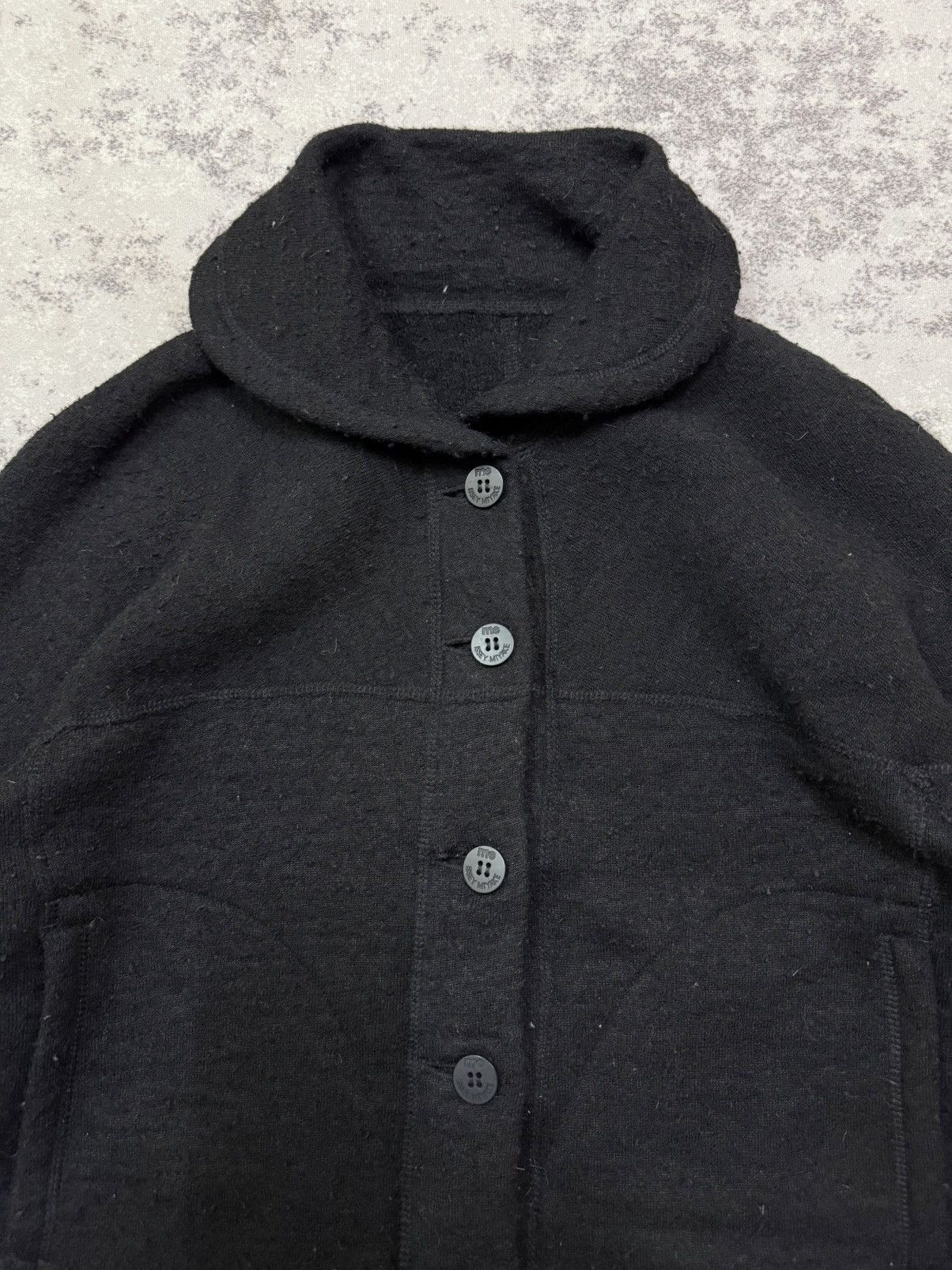 Issey Miyake me Issey Miyake Mohair Button Up Cropped Jacket Size M / US 6-8 / IT 42-44 - 6 Thumbnail