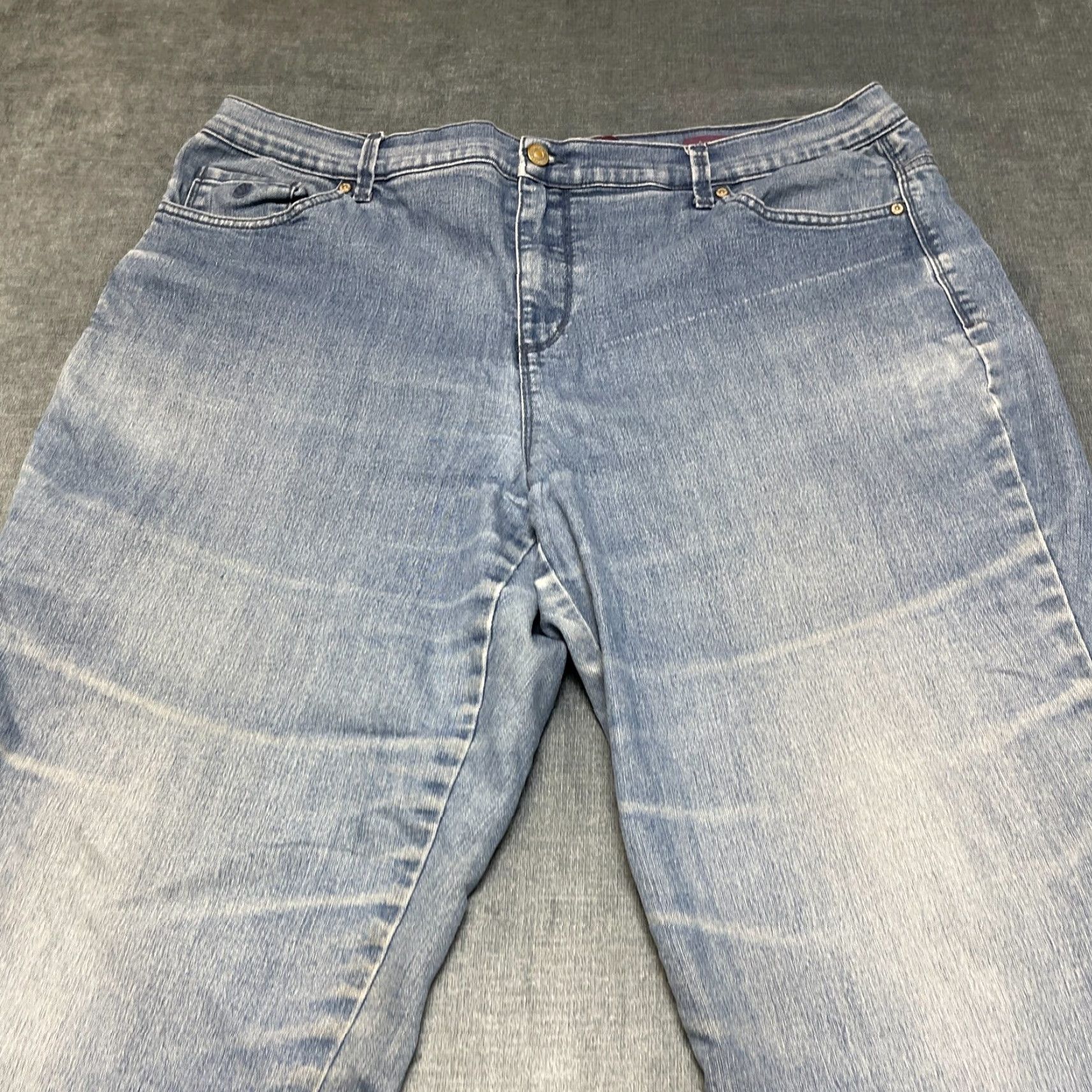 Gloria Vanderbilt Gloria Vanderbilt Amanda Jeans Womens 18W 28x40 Blue Denim Cotton High Rise Size 40" / US 18 - 4 Thumbnail