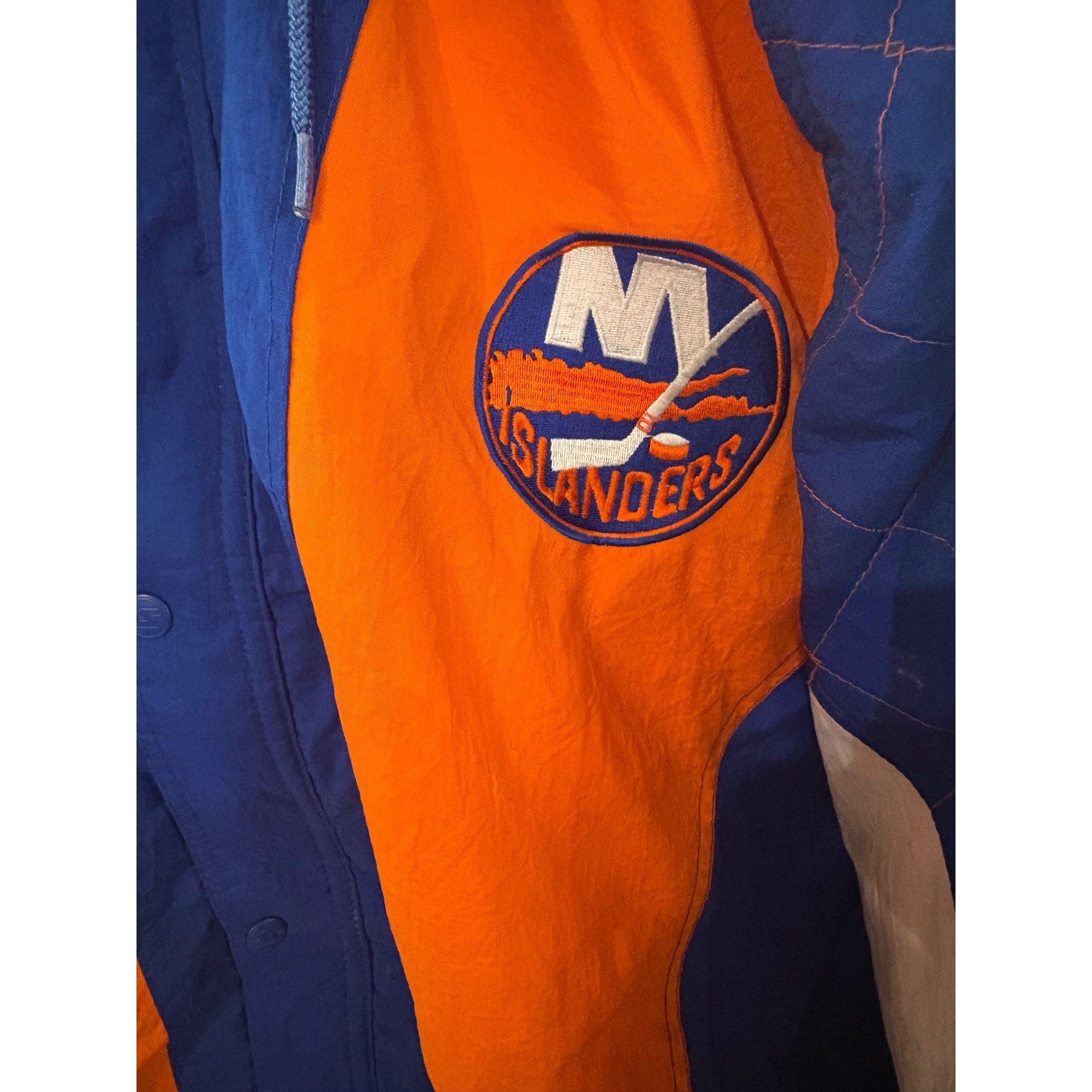 Starter Vintage 90s Starter New York Islanders NHL Full Zip Hooded P Size US XL / EU 56 / 4 - 6 Thumbnail