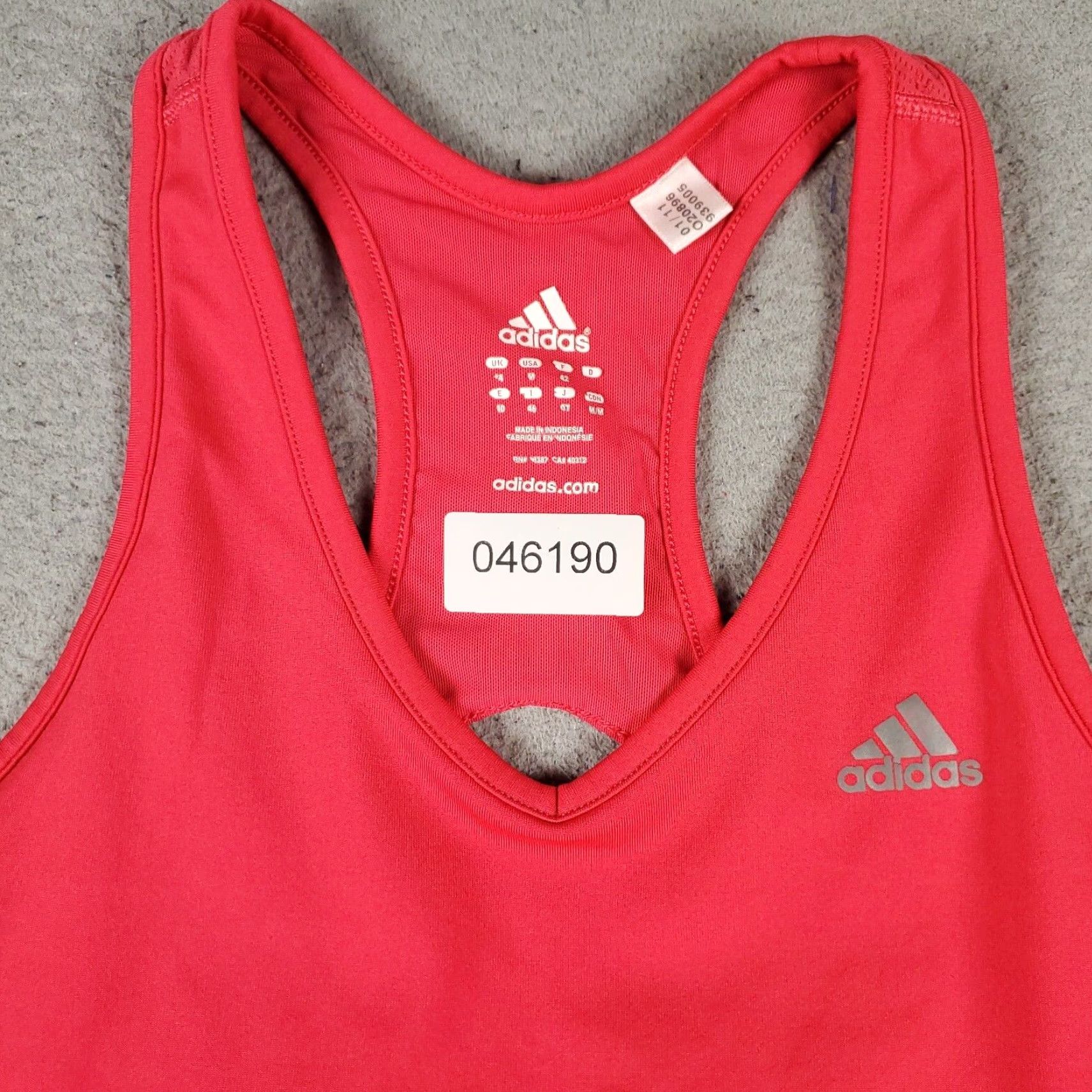 Adidas Adidas Tank Top Womens Medium Pink Activewear Running Sports Size M / US 6-8 / IT 42-44 - 3 Thumbnail