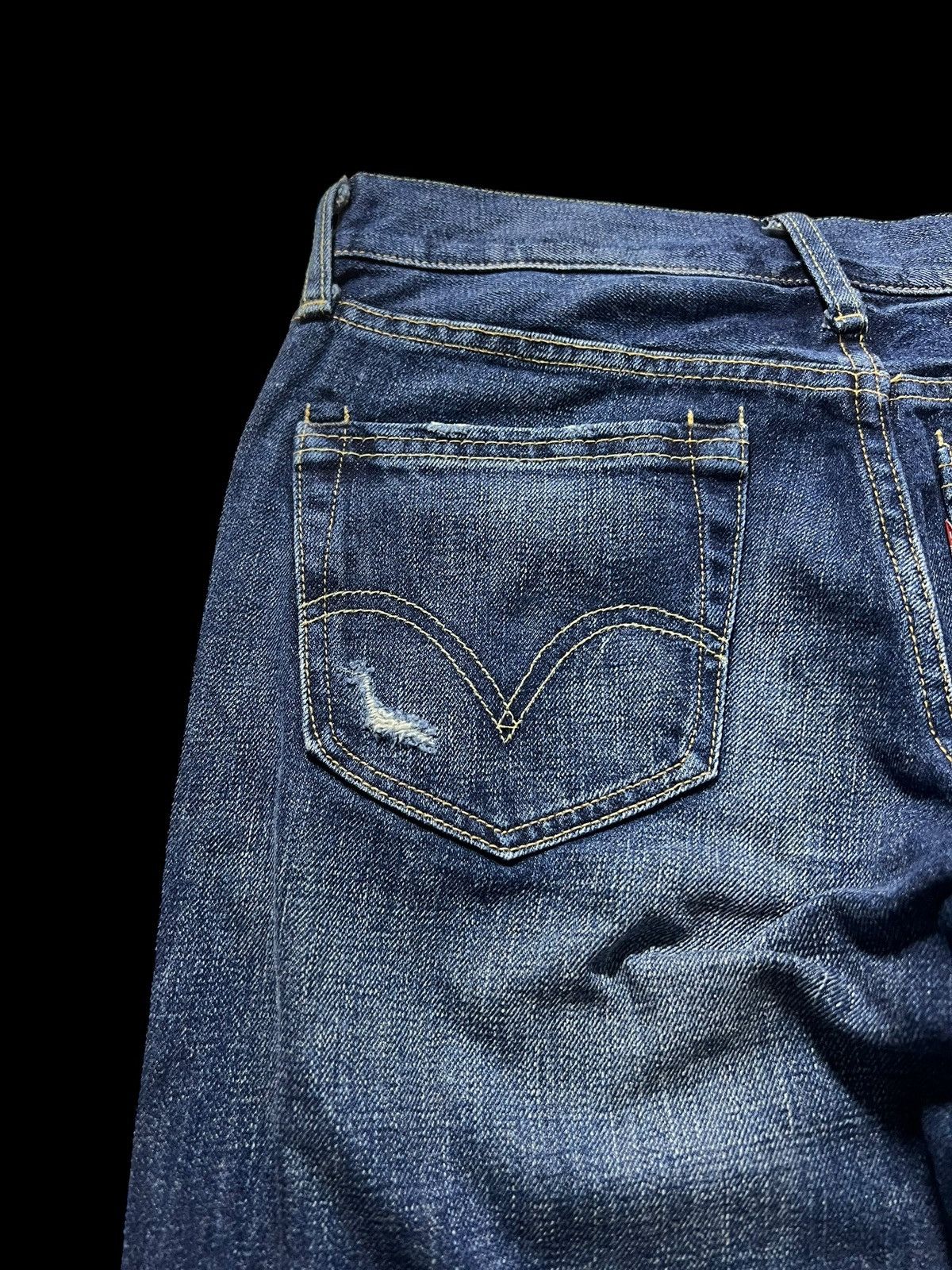 Levi's × Levi's Vintage Clothing 💥Baggy💥Vintage 90’s-00 Levis Lpc Distress Jeans Very Rare Size US 28 / EU 44 - 8 Thumbnail
