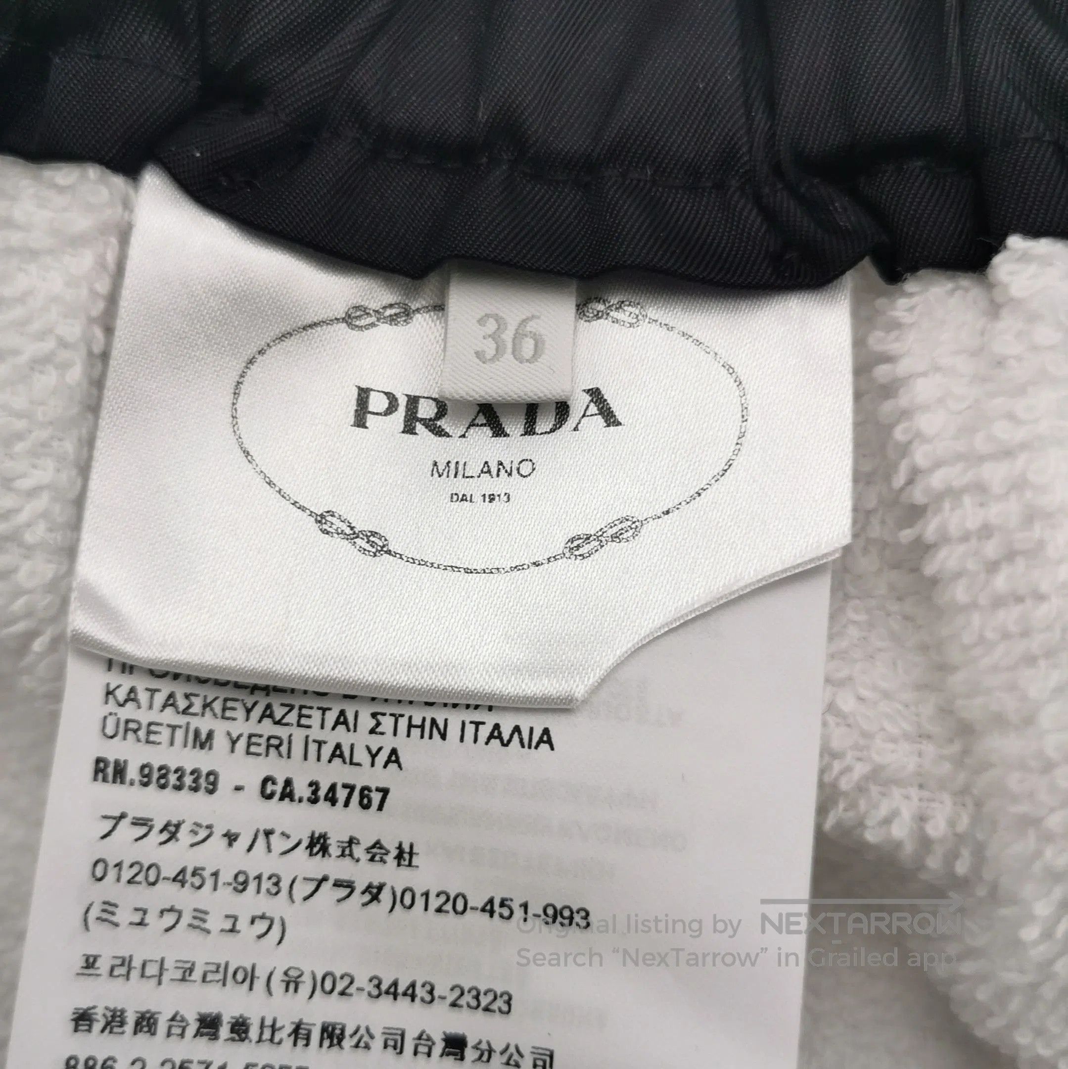 Prada Prada Cotton Logo Shorts for Women . Size 35" - 9 Thumbnail