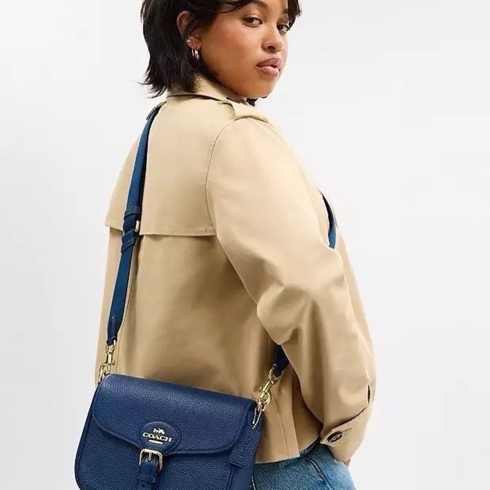 Coach NWT COACH Amelia Saddle Bag Shoulder Bag Leather CP107 Size ONE SIZE - 6 Thumbnail