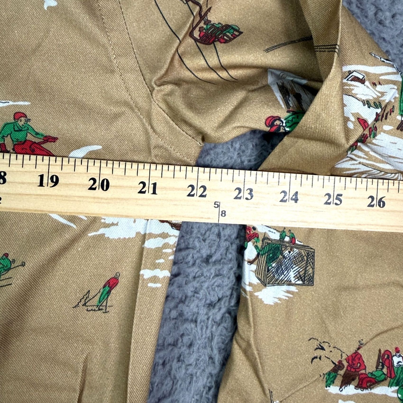 Todd Snyder VINTAGE Todd Snyder Albini Sled Print Flannel Shirt Mens M Tan Camp Loop Collar Shirt Mens M Tan Christmas Winter Snow Mountain Sled Pockets Buttons Size US M / EU 48-50 / 2 - 6 Thumbnail