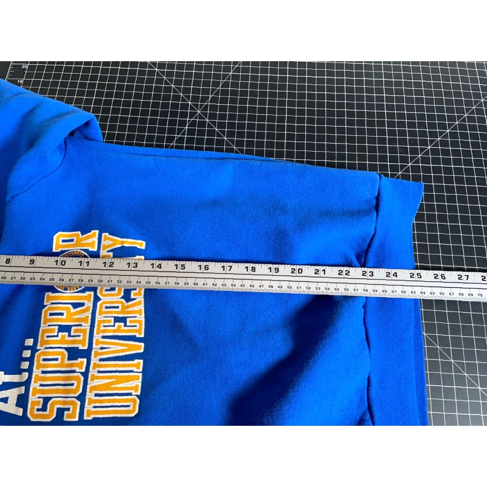 Fruit Of The Loom VINTAGE Lake Superior State University Sweatshirt Mens Adult Medium Blue 90s Graphic Print Pullover Crew Neck Cotton Polyester Fleece Size US M / EU 48-50 / 2 - 6 Thumbnail