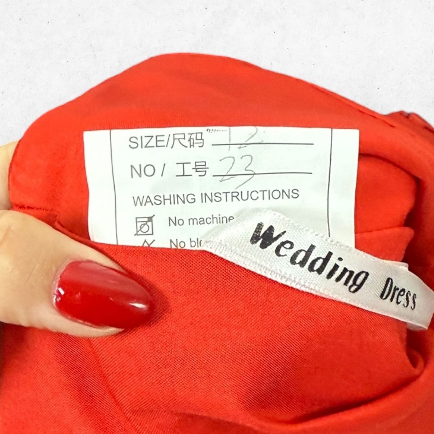 Other Red Satin Mermaid Wedding Gown Off Shoulder Sz 12 Size XL / US 12-14 / IT 48-50 - 3 Thumbnail