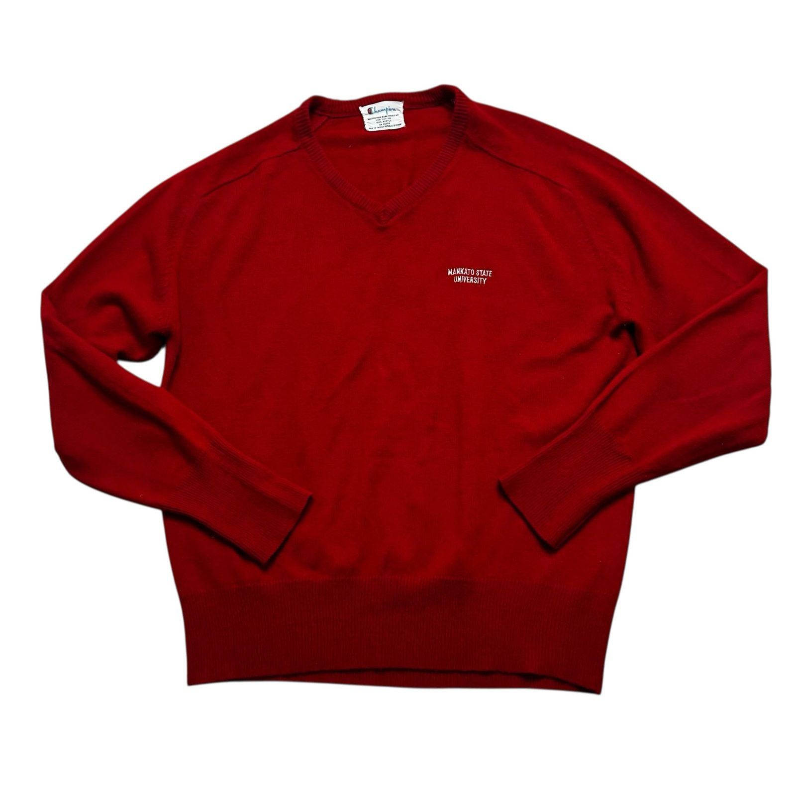 Champion Vintage 80's Champion V-Neck Pullover knit Sweater S Size US S / EU 44-46 / 1 - 8 Thumbnail