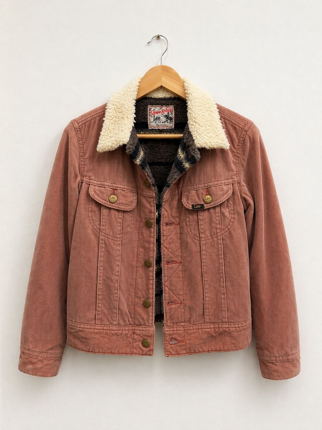 Lee VTG Lee Storm Rider Corduroy Sherpa Jacket Western Workwear Size M / US 6-8 / IT 42-44 - 1 Thumbnail