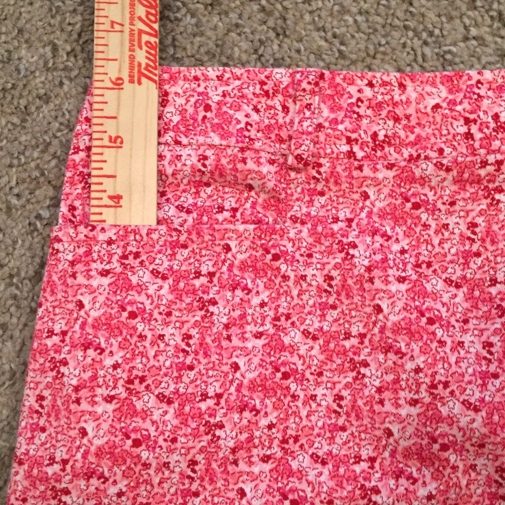 Vintage Fashion Bug Skirt Women 14 Pink Floral Knee Length Unlined Pencil Size 36" / US 14 / IT 50 - 5 Thumbnail