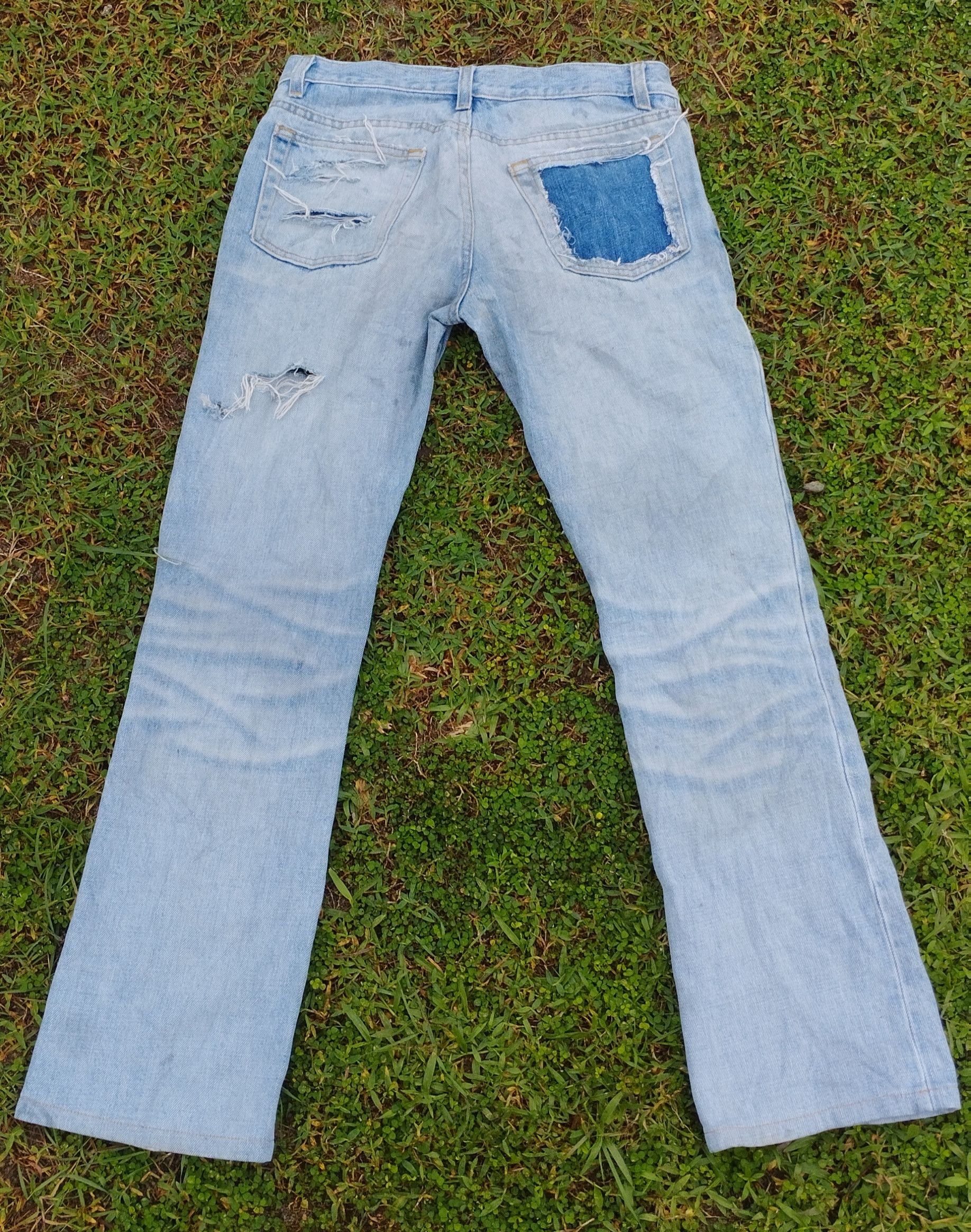 Helmut Lang Helmut Lang Vintage Clean Broken Denim Jeans Size 26" / US 2 / IT 38 - 2 Thumbnail