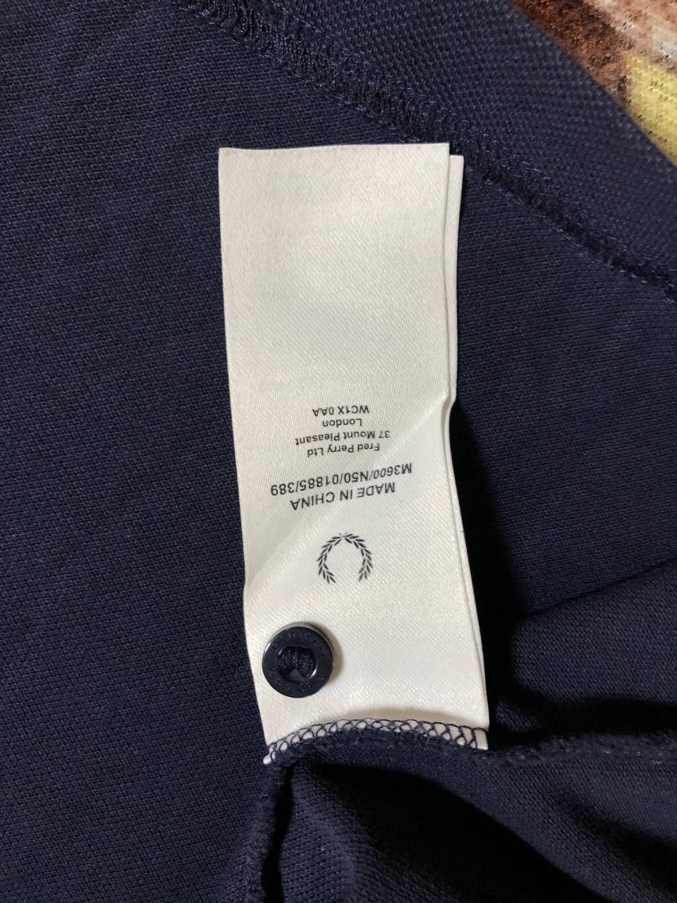 Fred Perry Fred Perry Men’s Polo Shirt Embroidered Logo Navy Striped Size US XXL / EU 58 / 5 - 13 Thumbnail