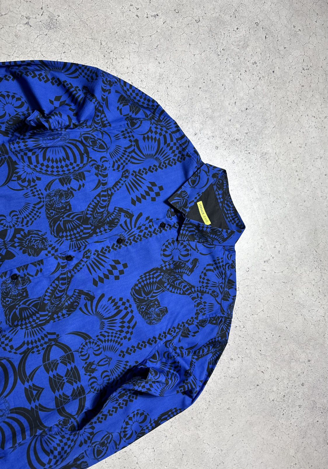 Versace Versace Jeans Luxury Button Up Shirt Size XL Blue Size US XL / EU 56 / 4 - 6 Thumbnail