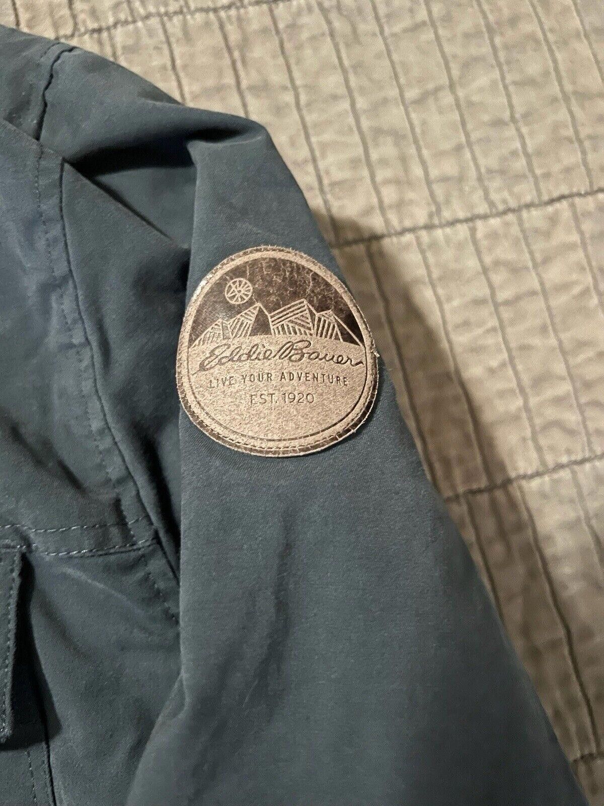 Eddie Bauer Eddie Bauer Navy Blue Fleece Lined Button Up Jacket Sz XL Size US XL / EU 56 / 4 - 2 Thumbnail