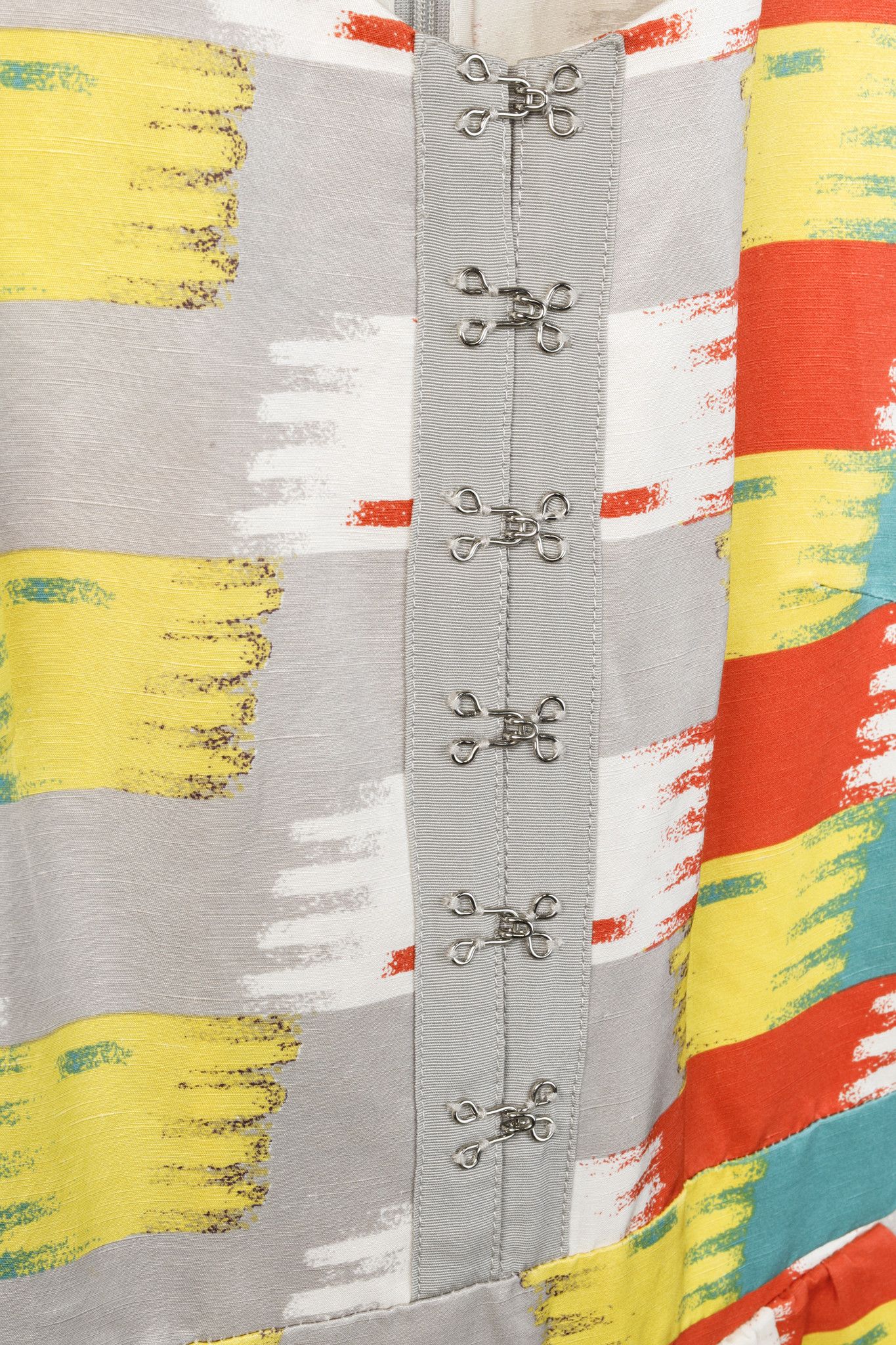 3.1 Phillip Lim 3.1 Phillip Lim Grey Ikat Print Pleated Playsuit Size S / US 4 / IT 40 - 6 Thumbnail