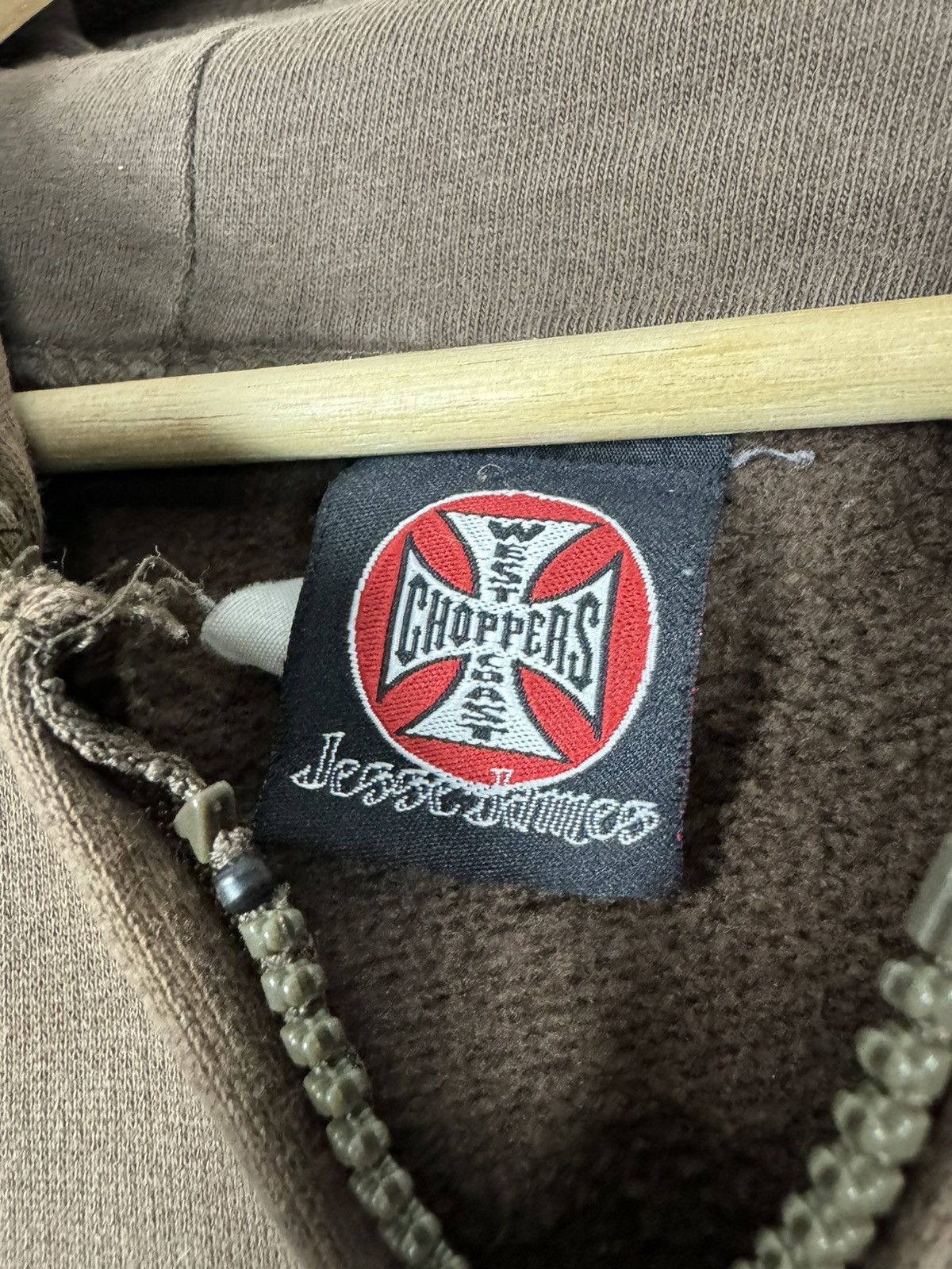 Vintage Vintage West Coast Choppers Faded Snake Zip Hoodie Size US XL / EU 56 / 4 - 10 Thumbnail
