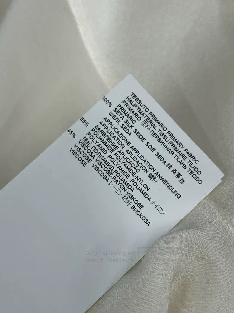 Maison Margiela Maison Margiela White silk stitched lace fake two-piece sh Size XS / US 0-2 / IT 36-38 - 7 Thumbnail