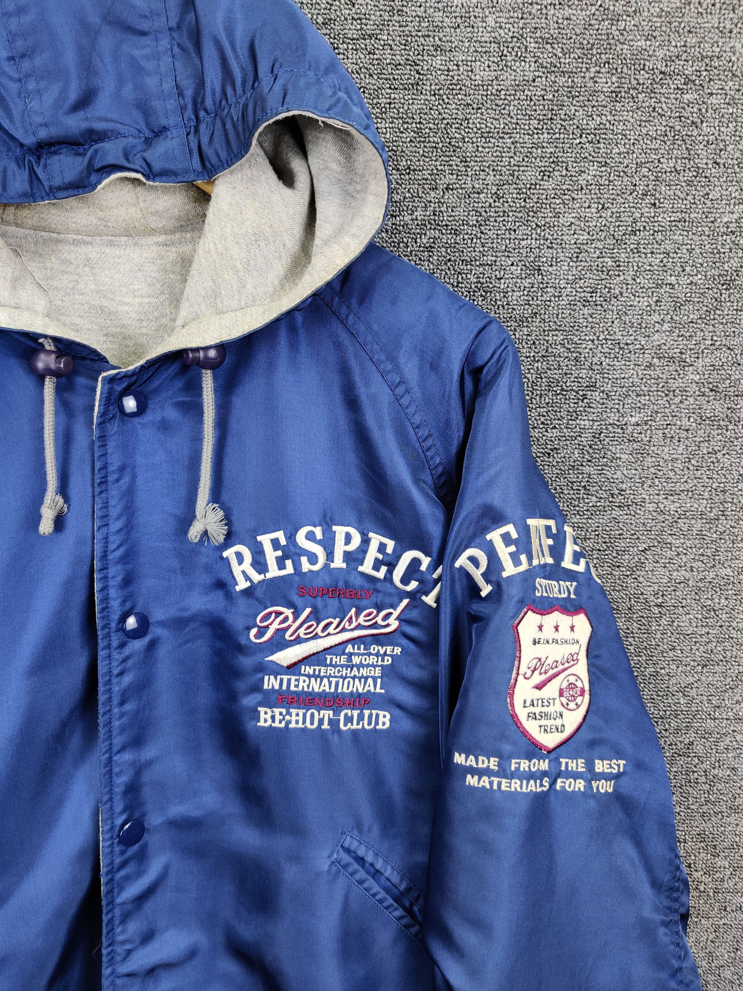 Japanese Brand Vintage Be Hot Club Reversible Bomber Varsity Hoodie Jacket Size US XL / EU 56 / 4 - 7 Thumbnail