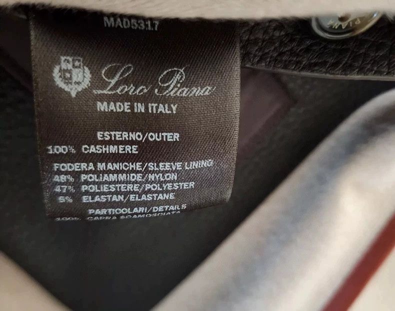 Loro Piana LORO PIANA White and black double-sided cashmere coat Size XL / US 12-14 / IT 48-50 - 7 Thumbnail