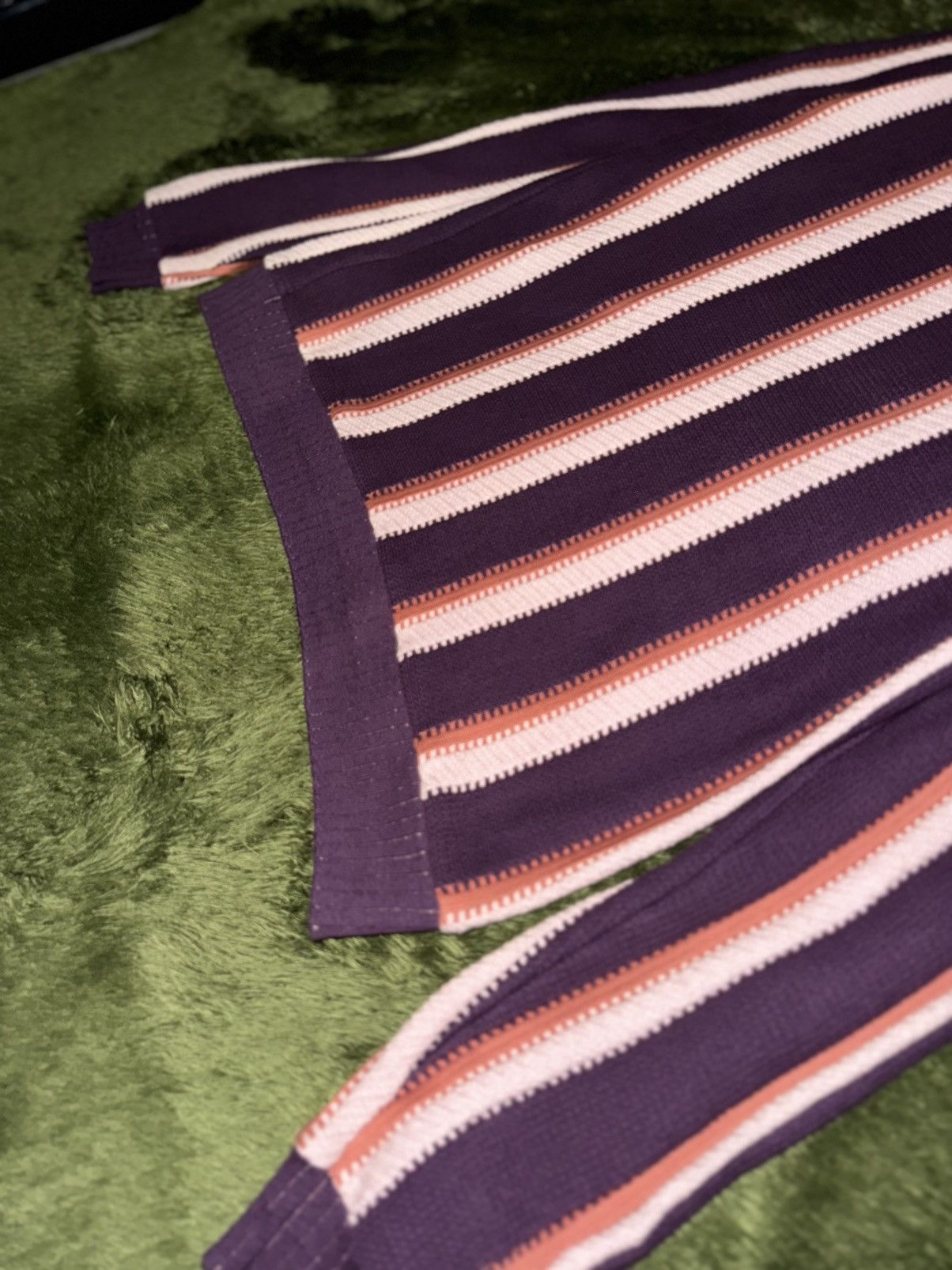 Sasquatchfabrix [XL] Sasquatchfabrix. 24SS Striped Cardigan – Bordeaux Size US XL / EU 56 / 4 - 9 Thumbnail