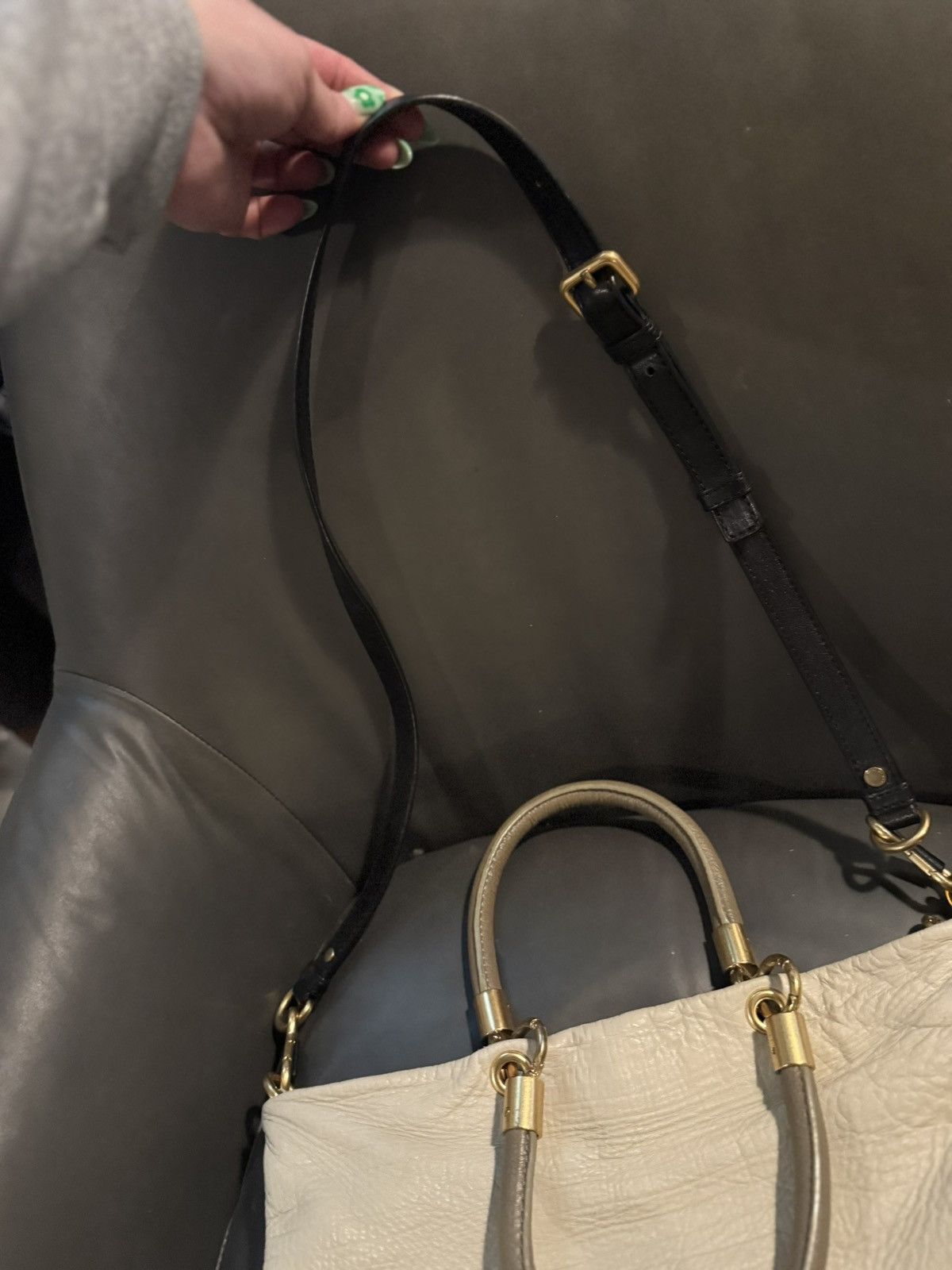 Marc by Marc Jacobs Too Hot to Handle Tri-Color Lizard Embossed Leather Handbag Size ONE SIZE - 6 Thumbnail