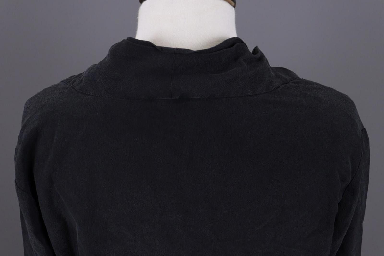 Wilkes Bashford BA&SH KENT Gray Silk Lightweight Lagelook Blouse Size 2 / M Size XS / US 0-2 / IT 36-38 - 11 Thumbnail