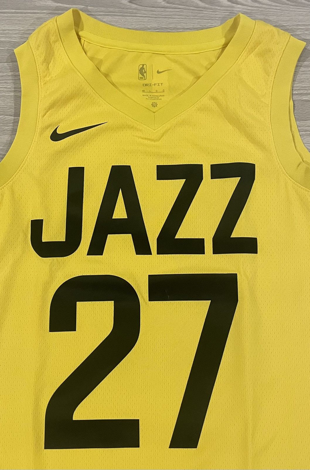 Nike Nike Rudy Gobert #27 Utah Jazz Swingman Jersey Men’s Large Size US L / EU 52-54 / 3 - 3 Thumbnail