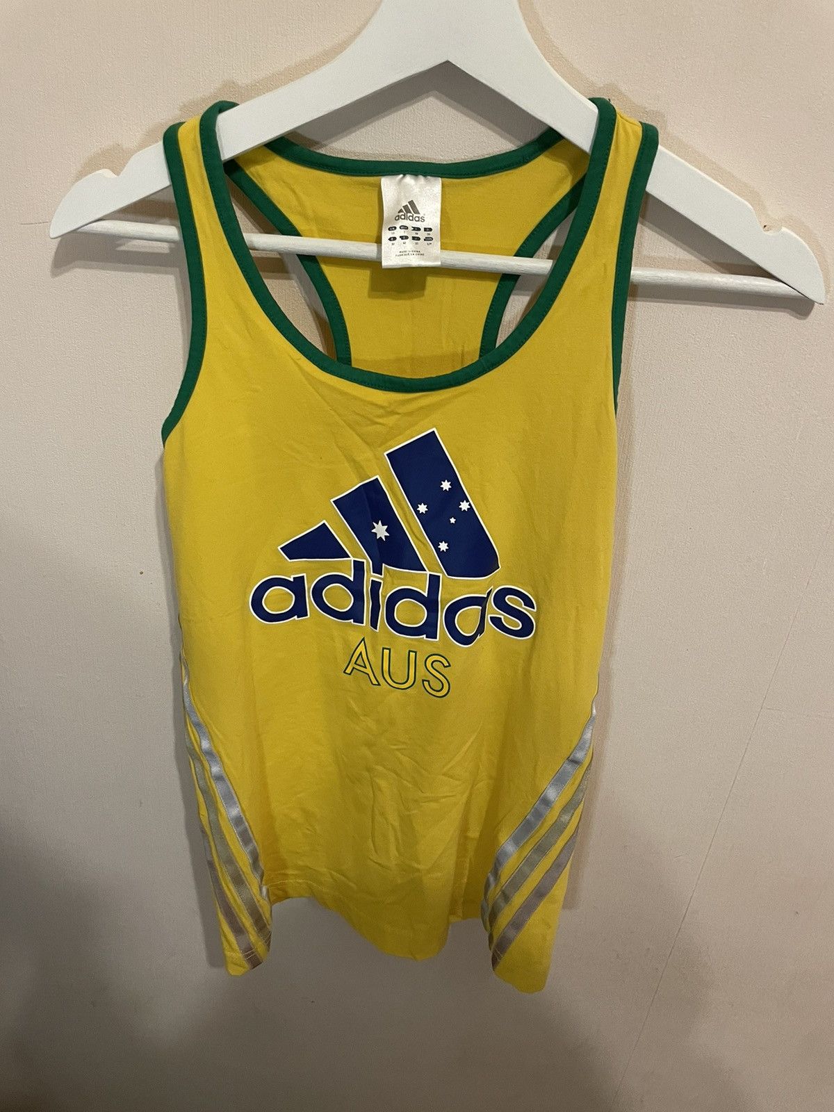 Adidas Vintage adidas yellow Olympics tank top Size US S / EU 44-46 / 1 - 1 Thumbnail