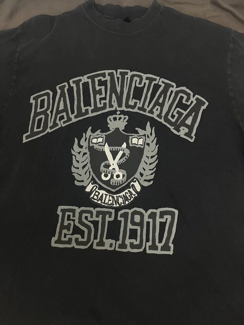 Balenciaga Balenciaga Black destroy design wheat ear scissor short sl Size US XS / EU 42 / 0 - 6 Thumbnail