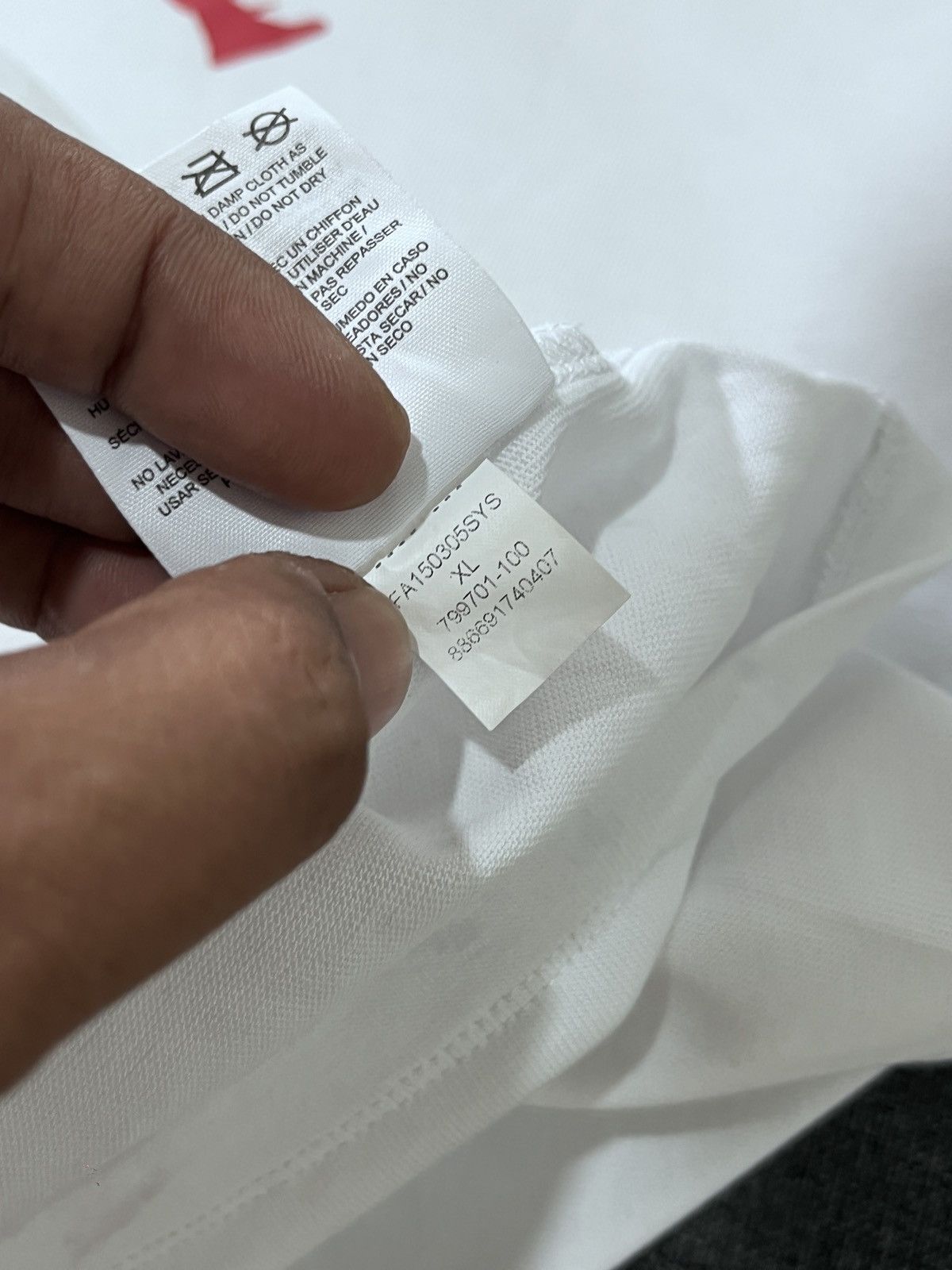 Jordan Brand × Supreme SUPREME X JORDAN TEE Size US XL / EU 56 / 4 - 6 Thumbnail