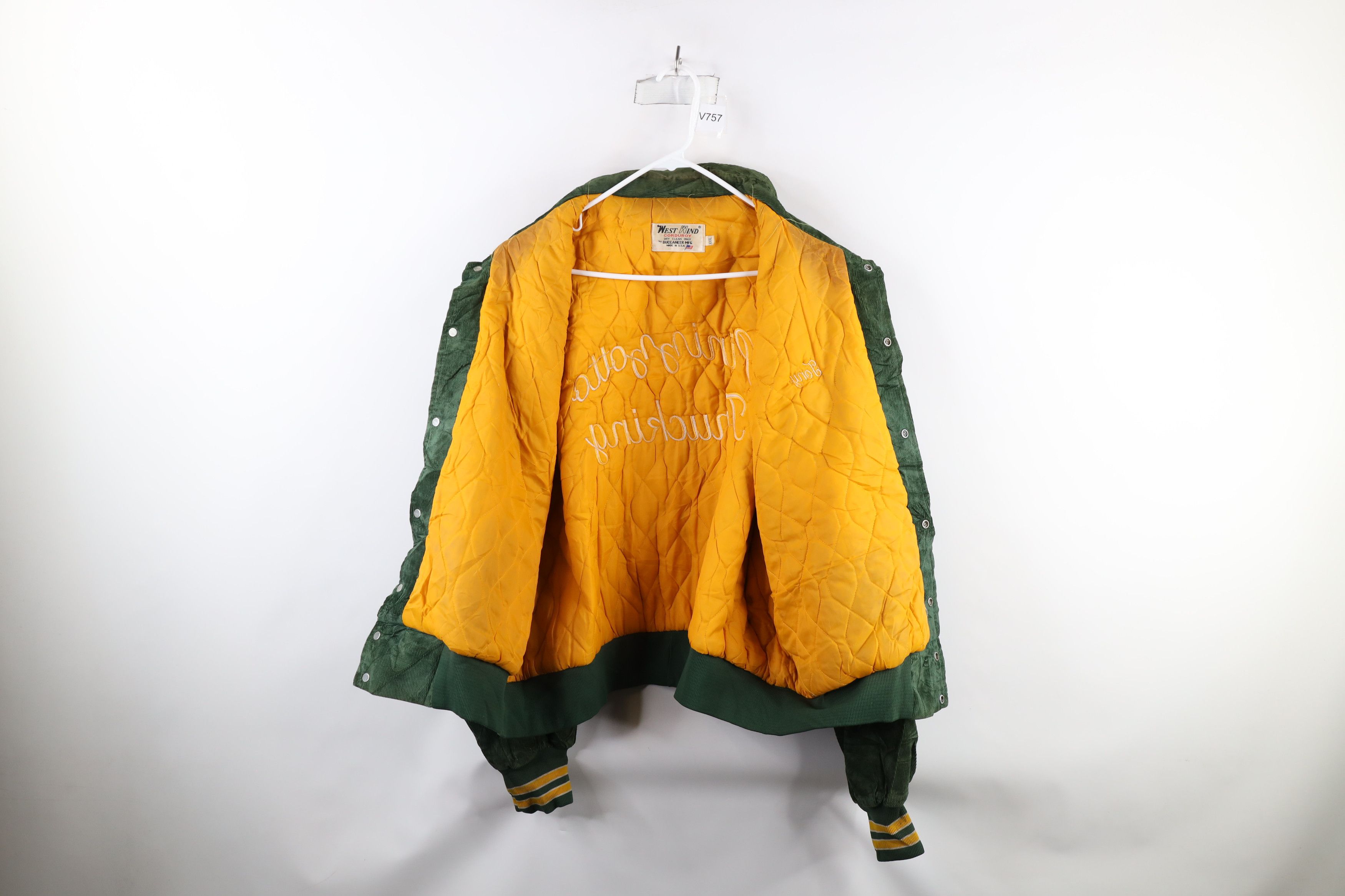 Vintage Vintage 70s Pinizzotto Trucking Corduroy Bomber Jacket USA Size US XXL / EU 58 / 5 - 11 Thumbnail