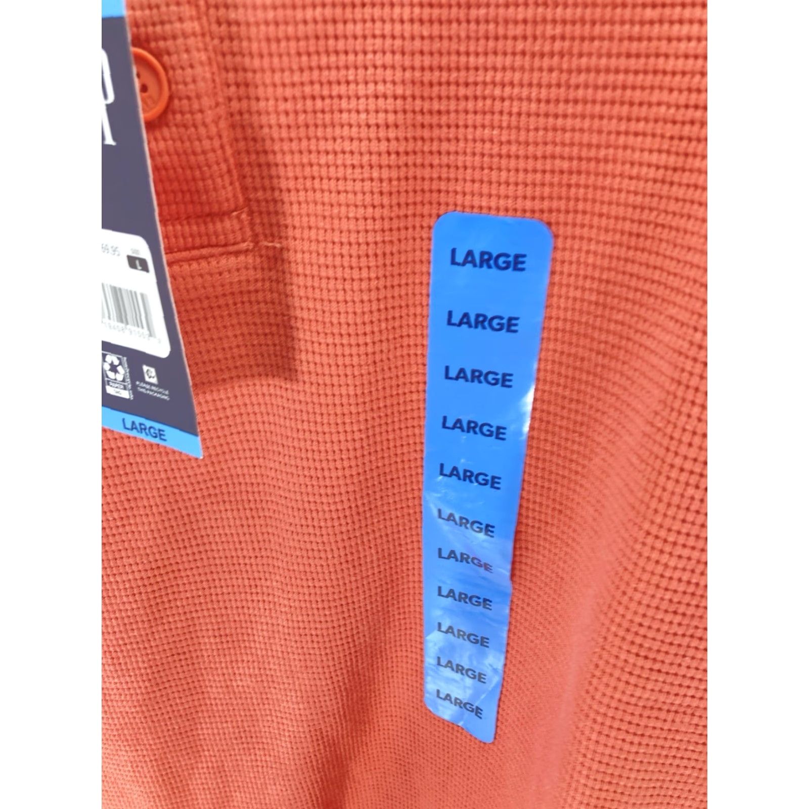 Gap **Gap Men's Large Waffle Henley Hoodie Pullover Orange Long Sleeve** User: Gap Men's Large Waffle Henley Hoodie Pullover Long Sleeve Orange NWT Size US L / EU 52-54 / 3 - 4 Thumbnail