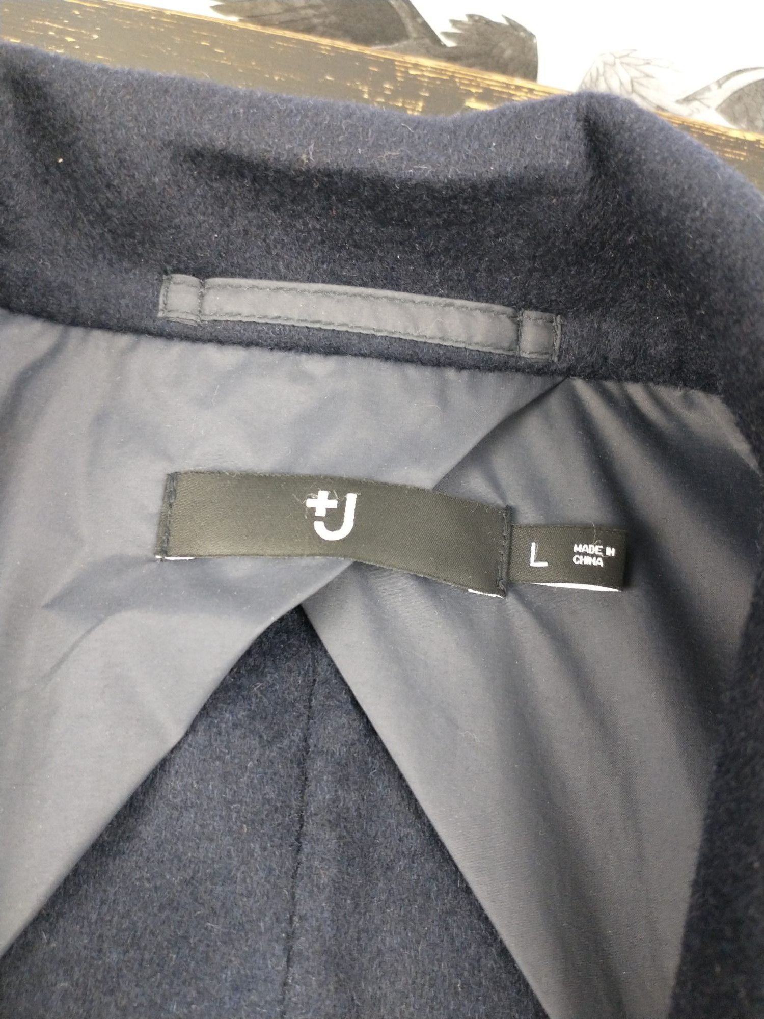 Jil Sander × Uniqlo Coat Wool Cashmere Navy Size L Mens Size US L / EU 52-54 / 3 - 3 Thumbnail