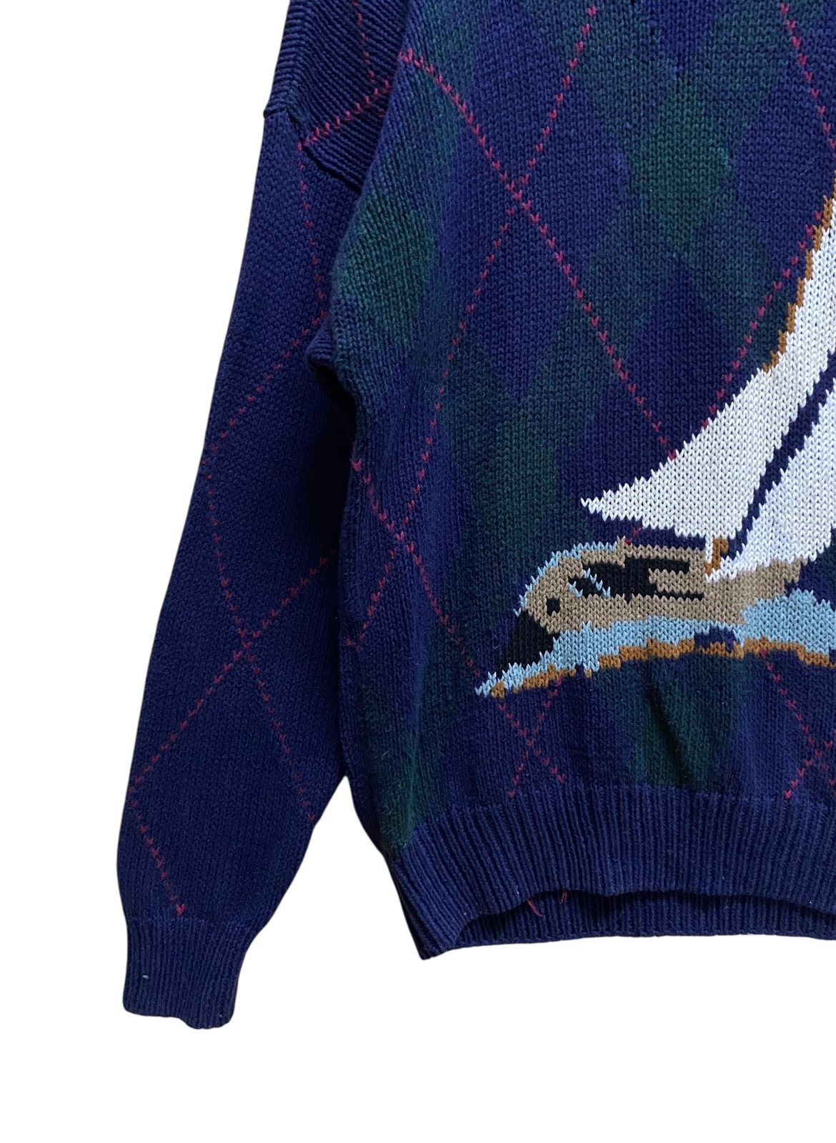 Vintage Vintage Brand Outrigger Yacht Knitwear 1990s Size US L / EU 52-54 / 3 - 3 Thumbnail